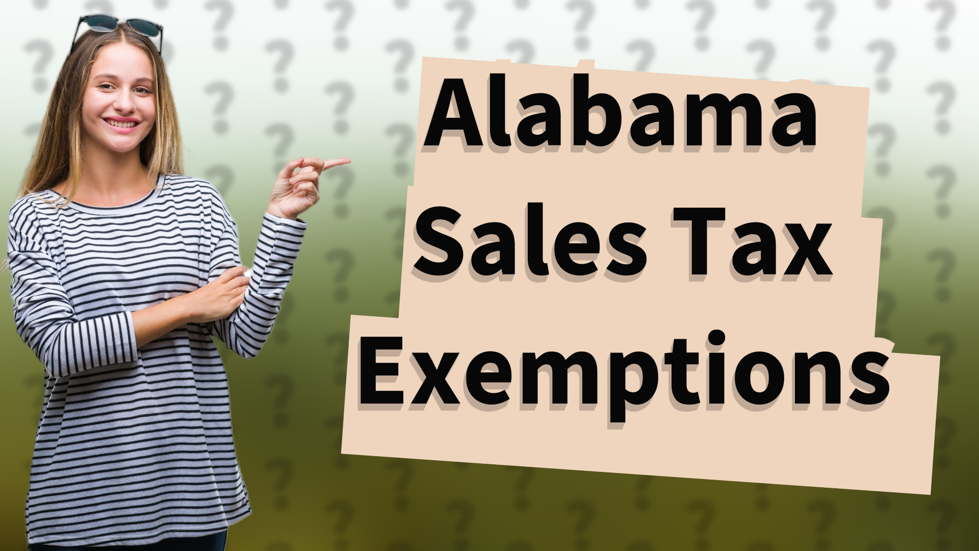 Alabama Sales Tax Exemptions