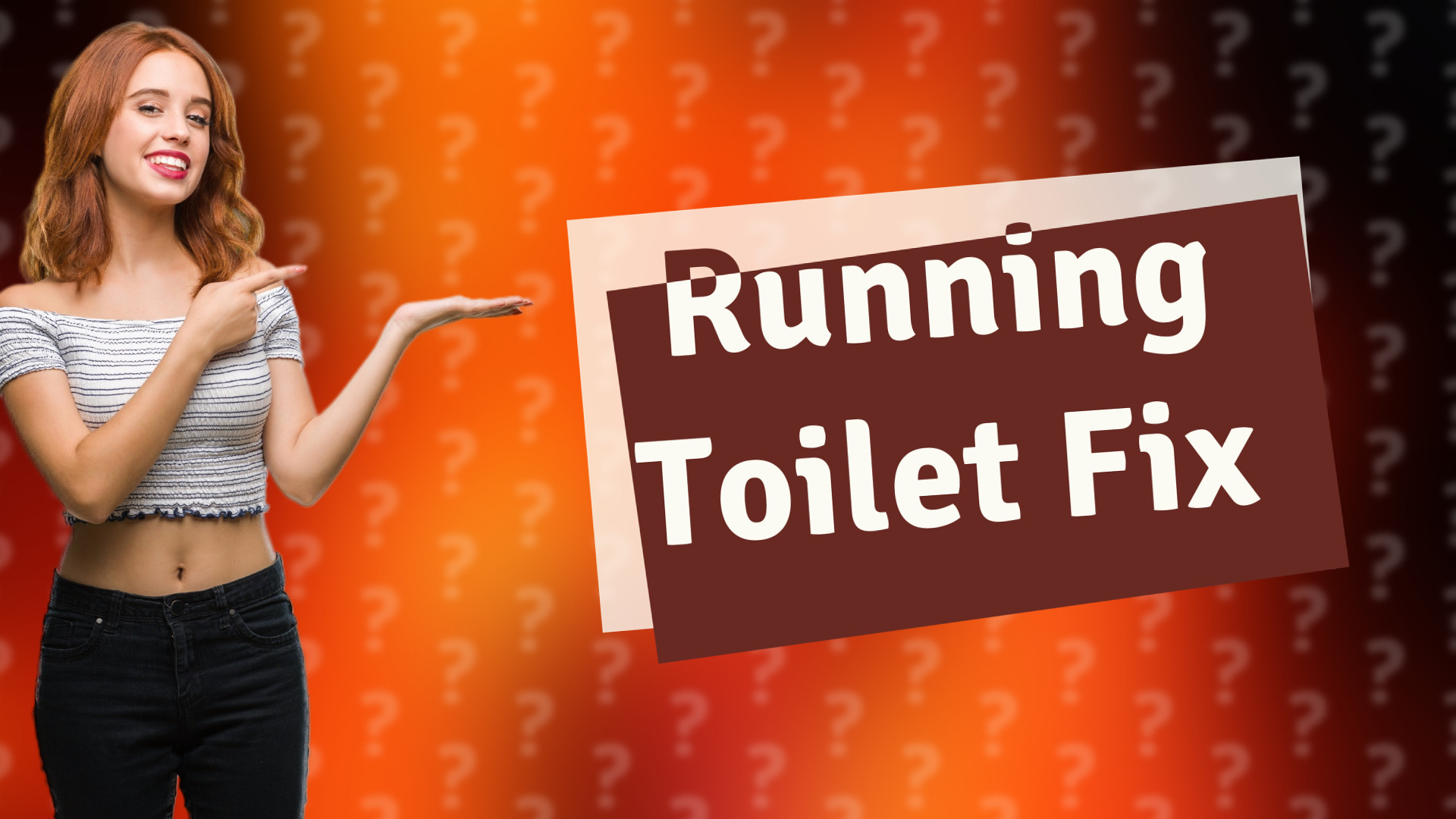Running Toilet Fix