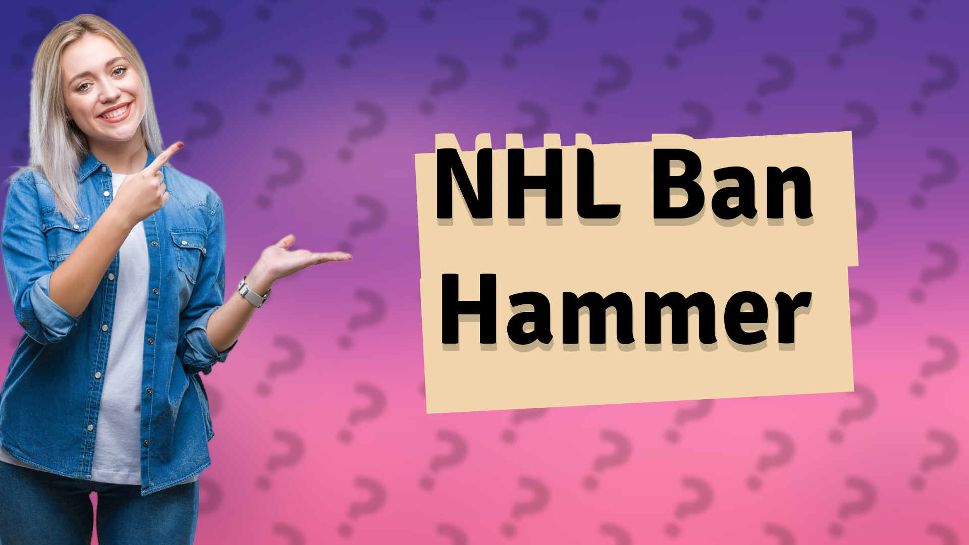 NHL Ban Hammer