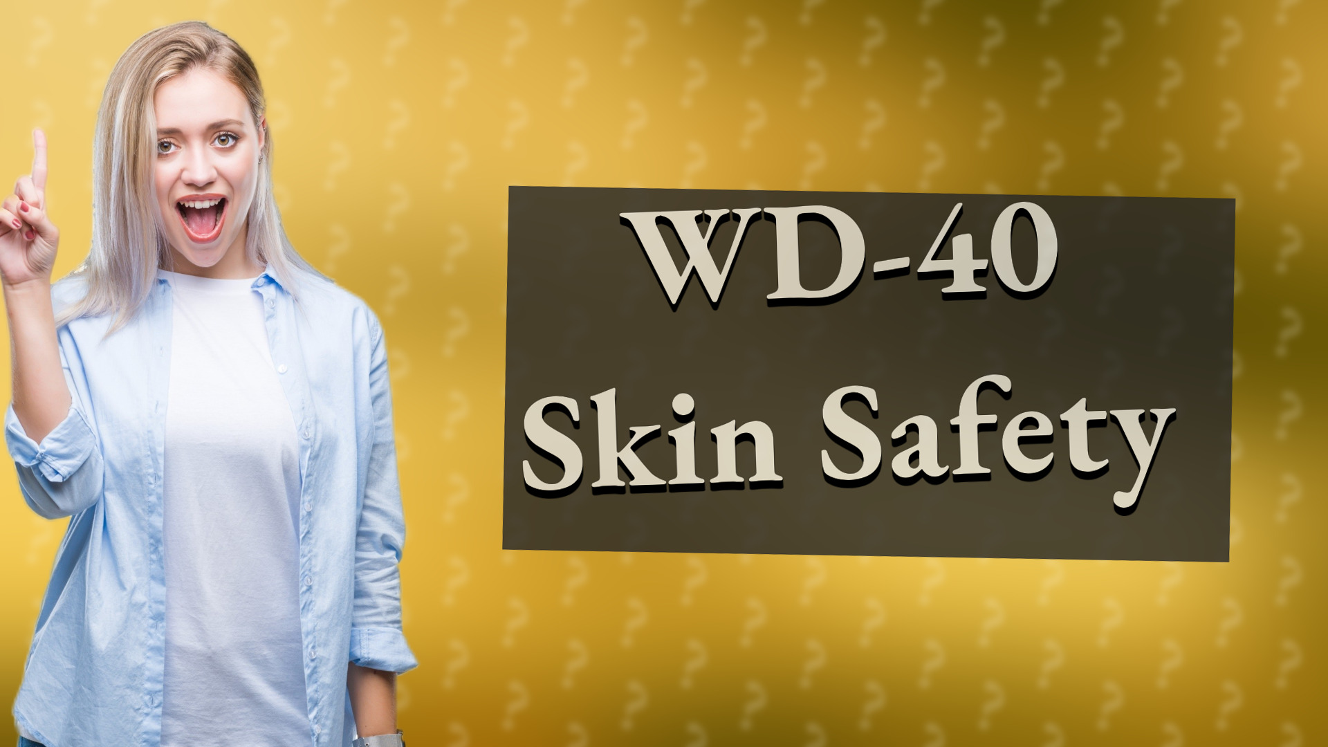 WD-40 Skin Safety