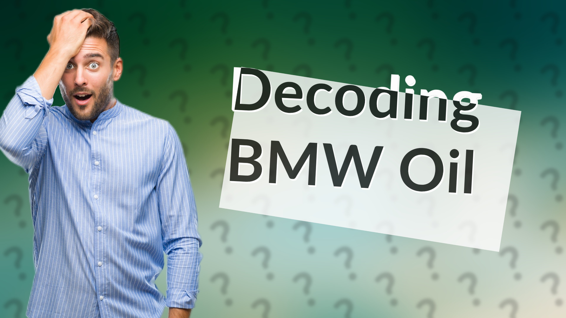 Decoding BMW Oil