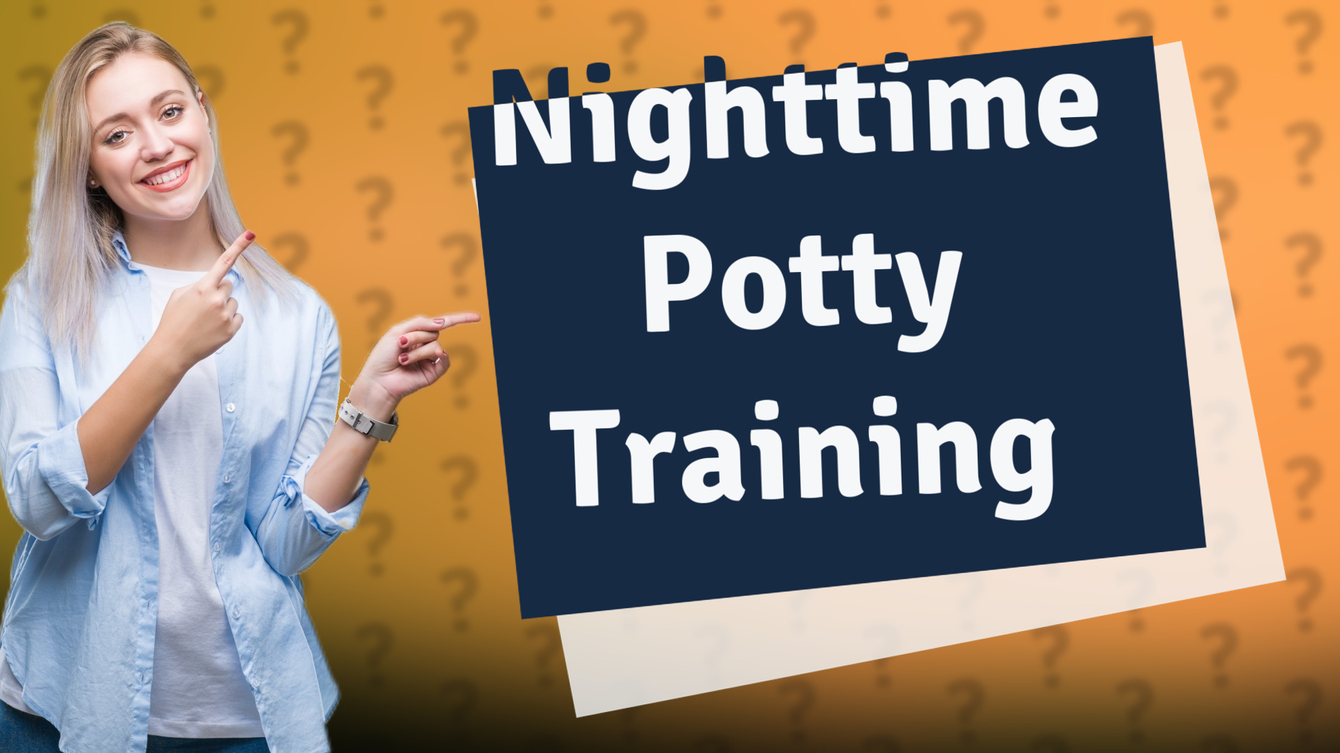 Nighttime Potty Training
