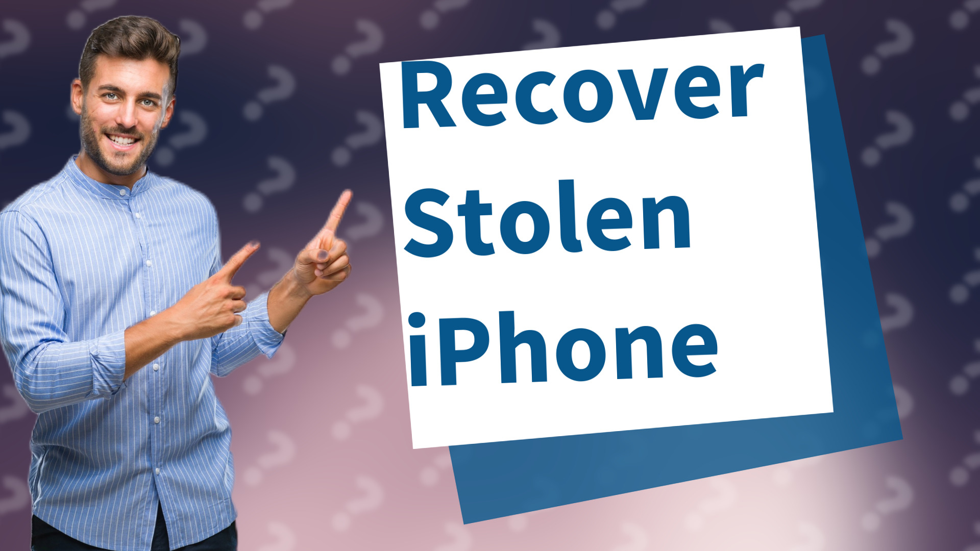 Recover Stolen iPhone