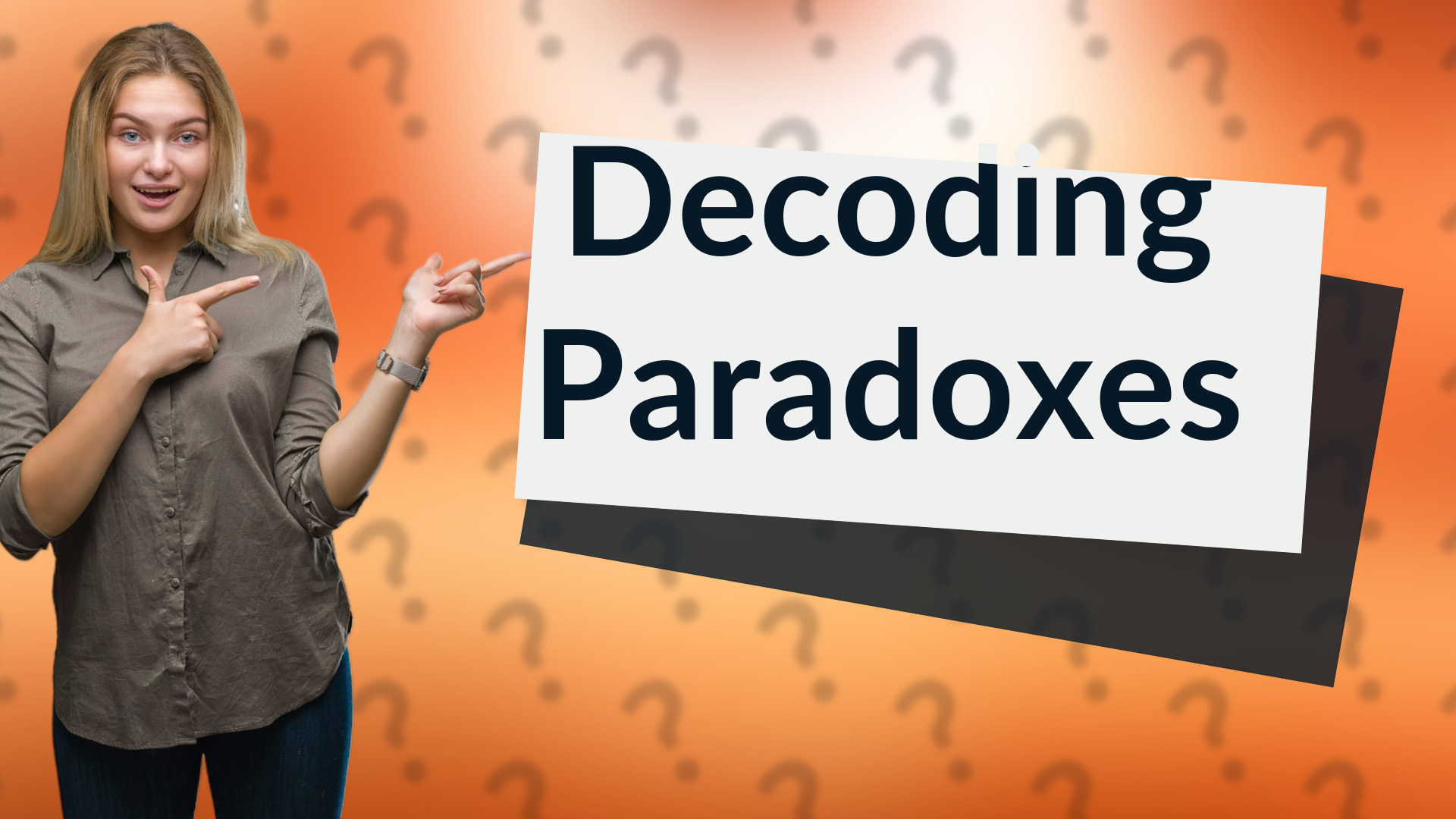Decoding Paradoxes