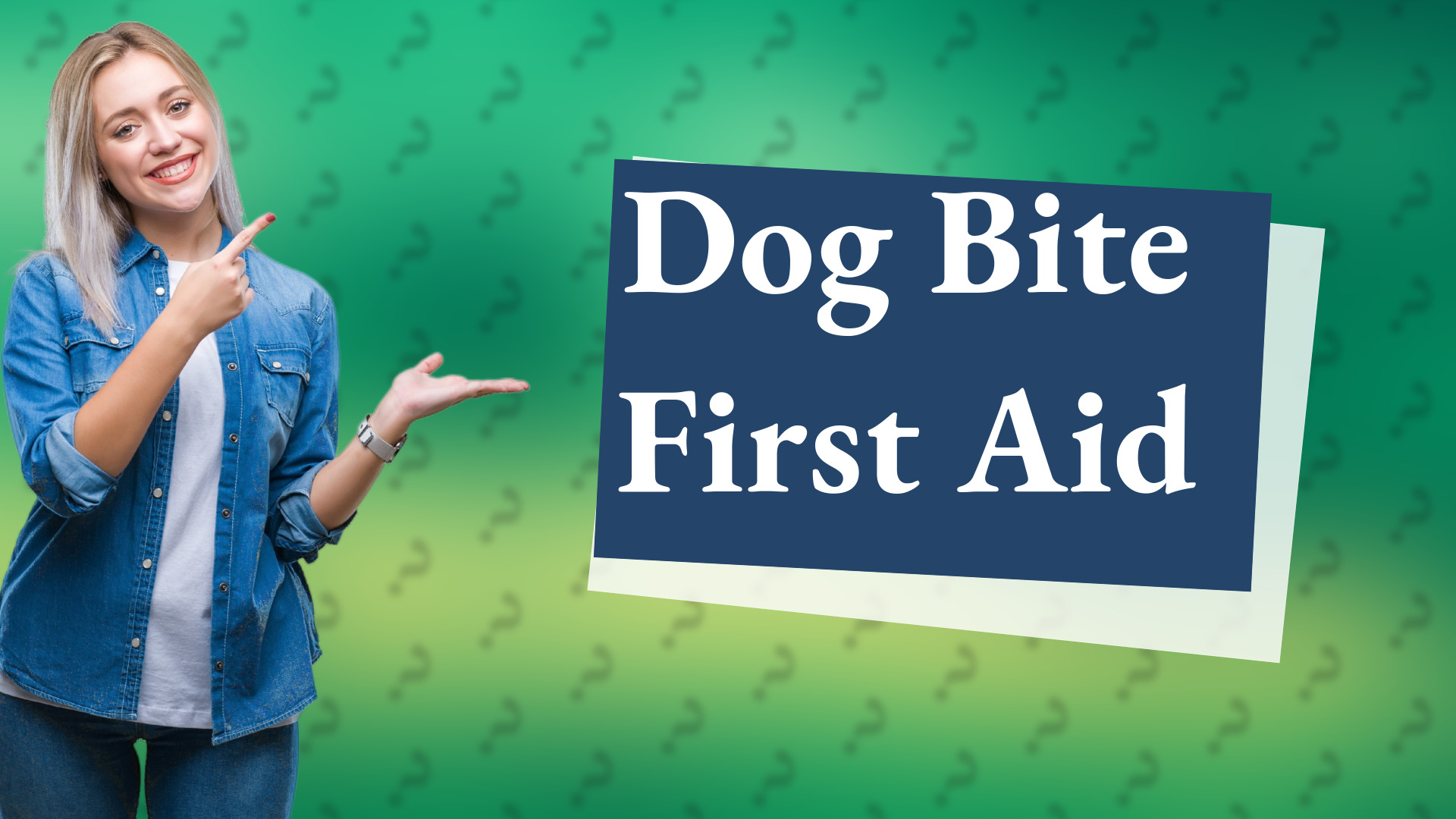 Dog Bite First Aid