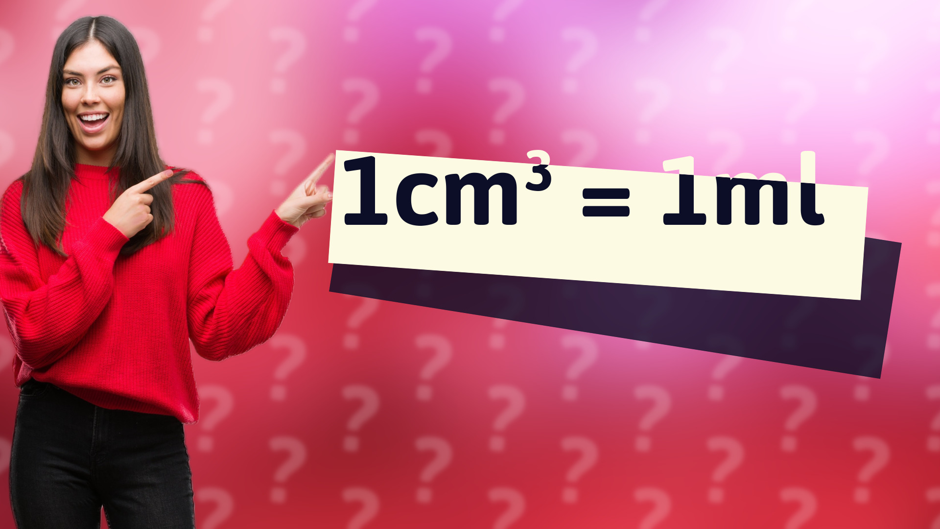 1cm³ = 1ml