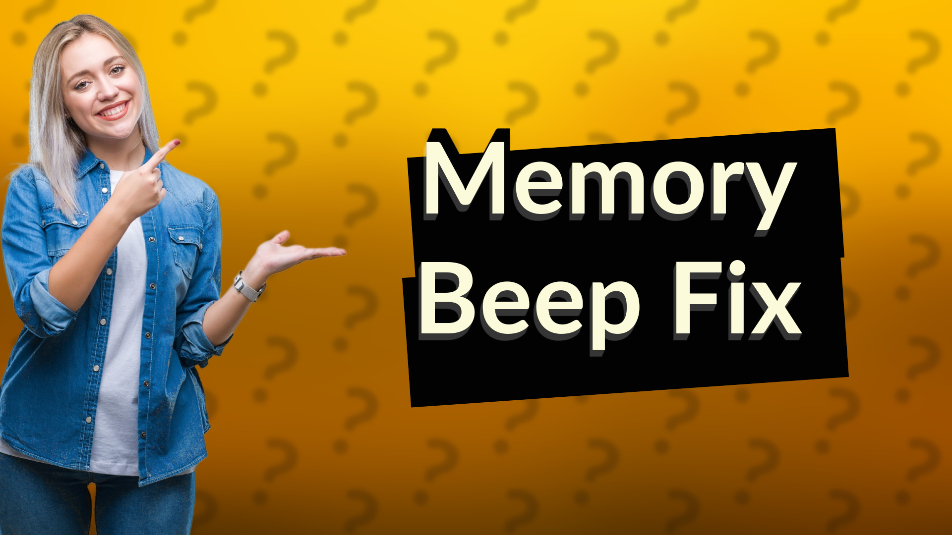 Memory Beep Fix
