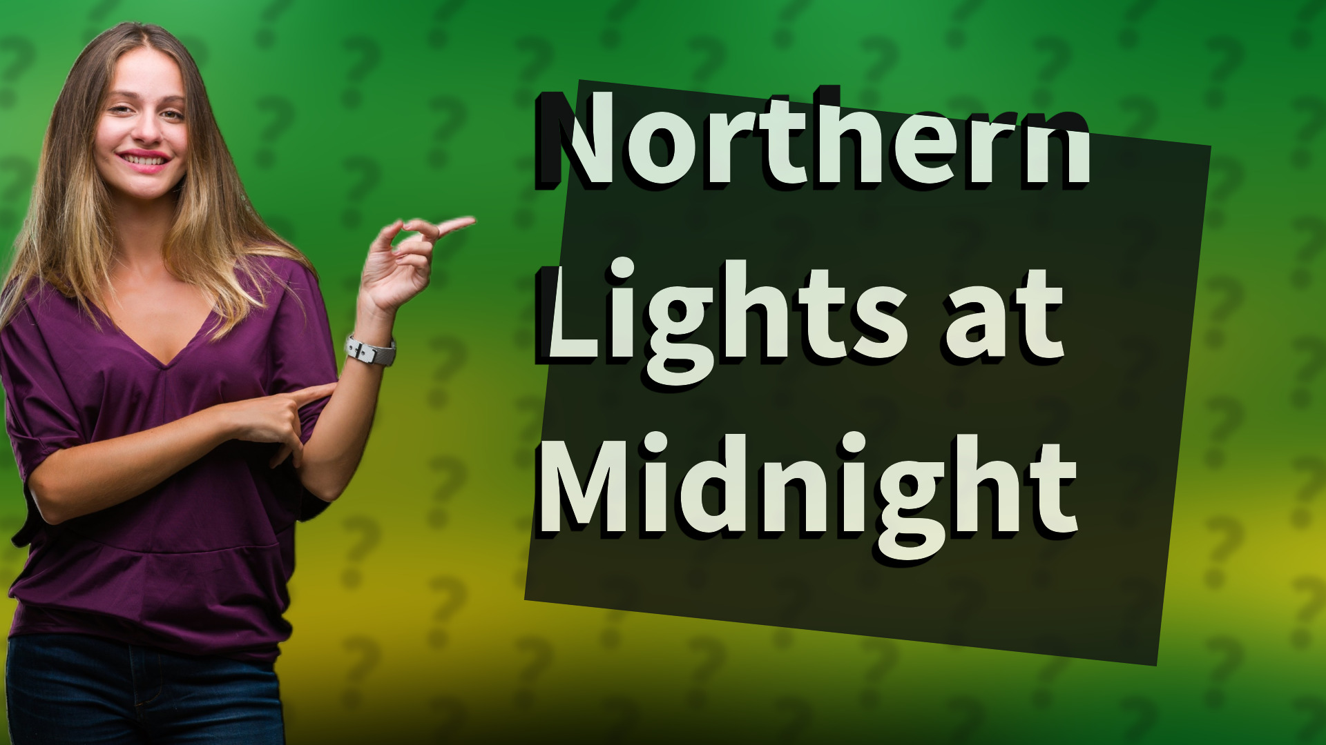 Northern Lights at Midnight