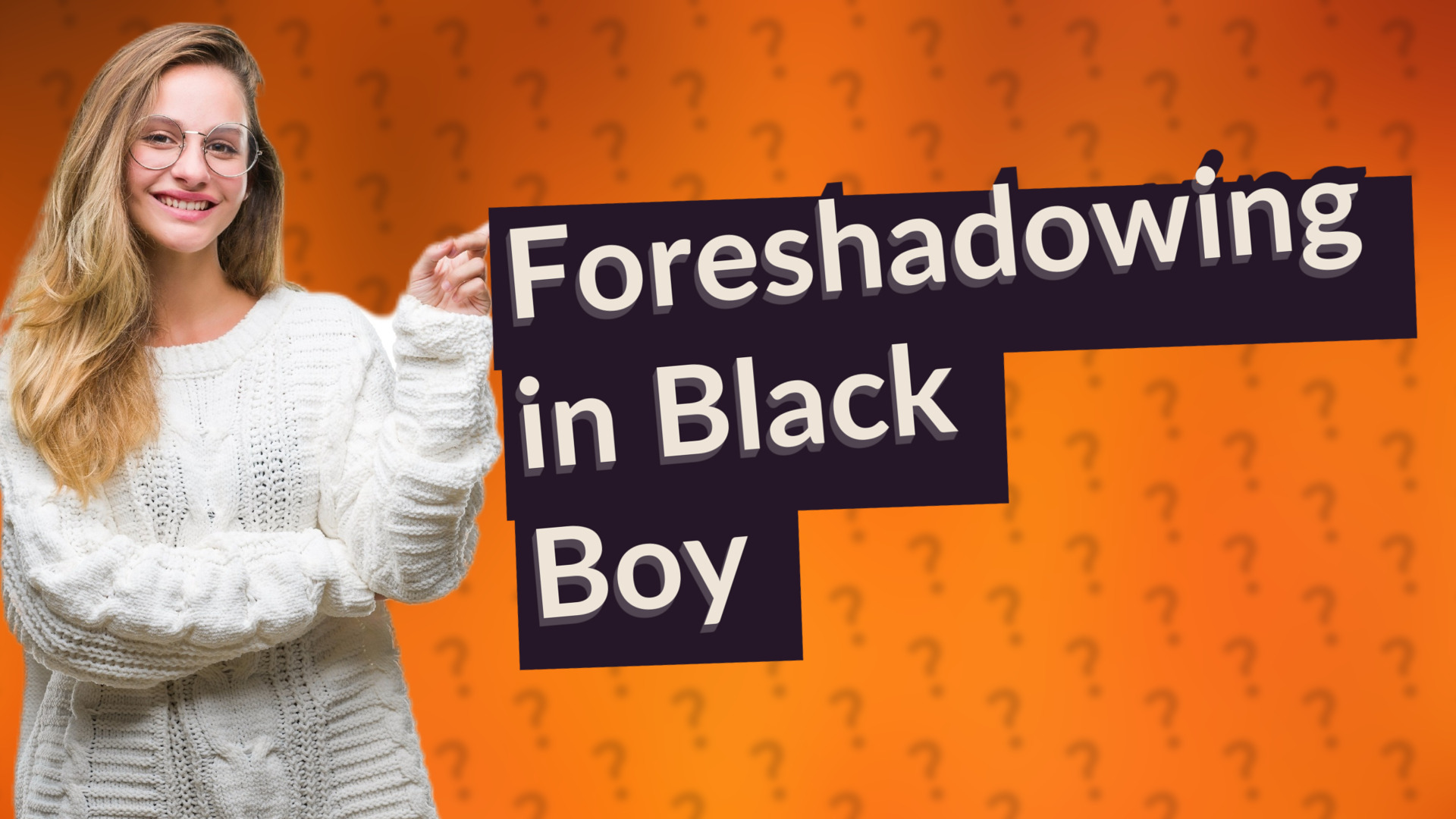 Foreshadowing in Black Boy