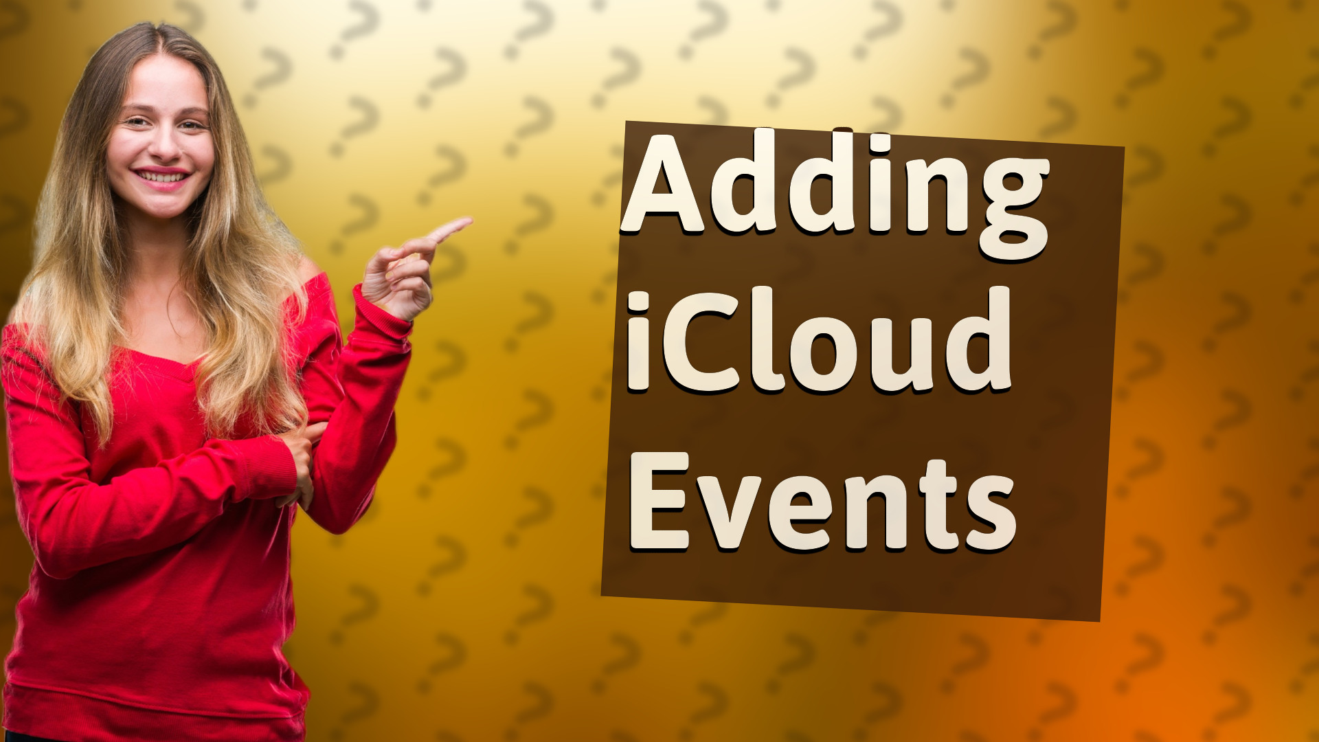 Adding iCloud Events