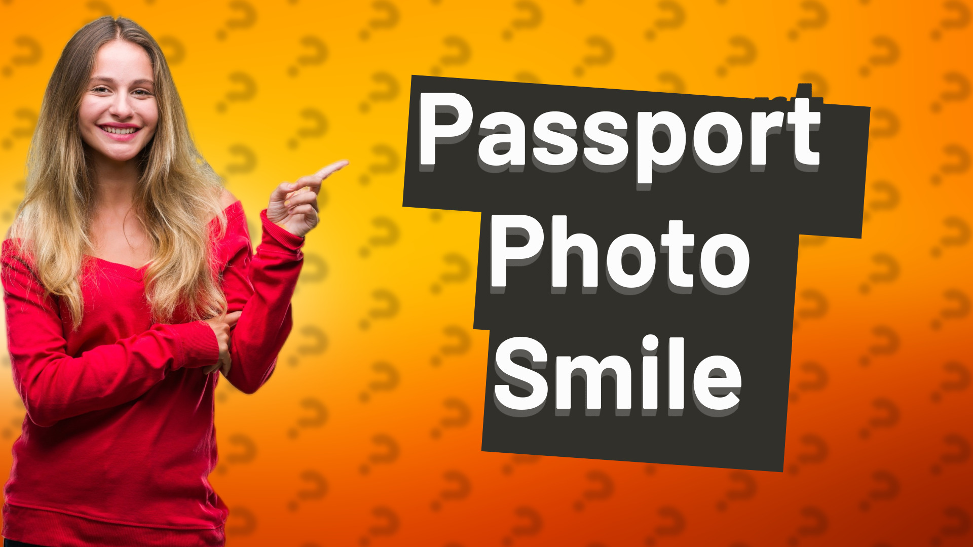 Passport Photo Smile
