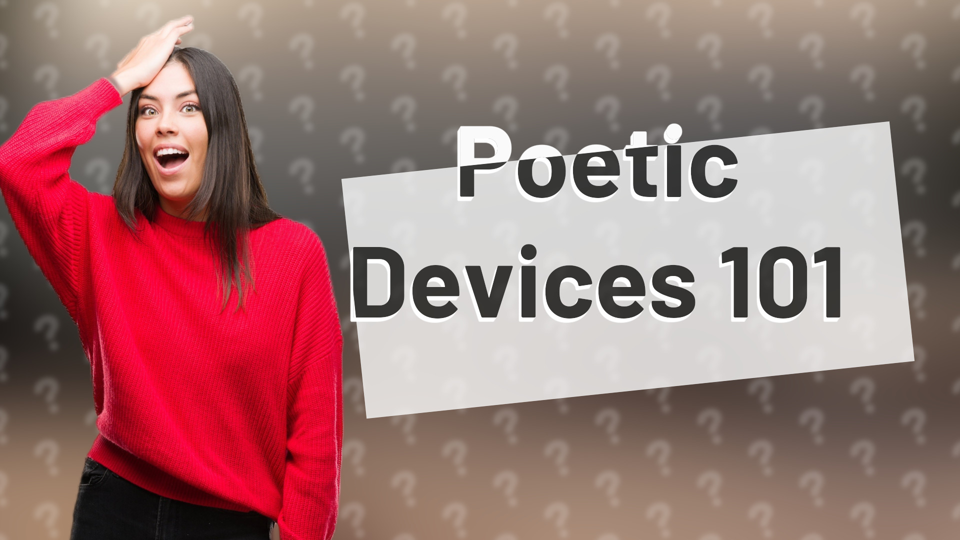 Poetic Devices 101