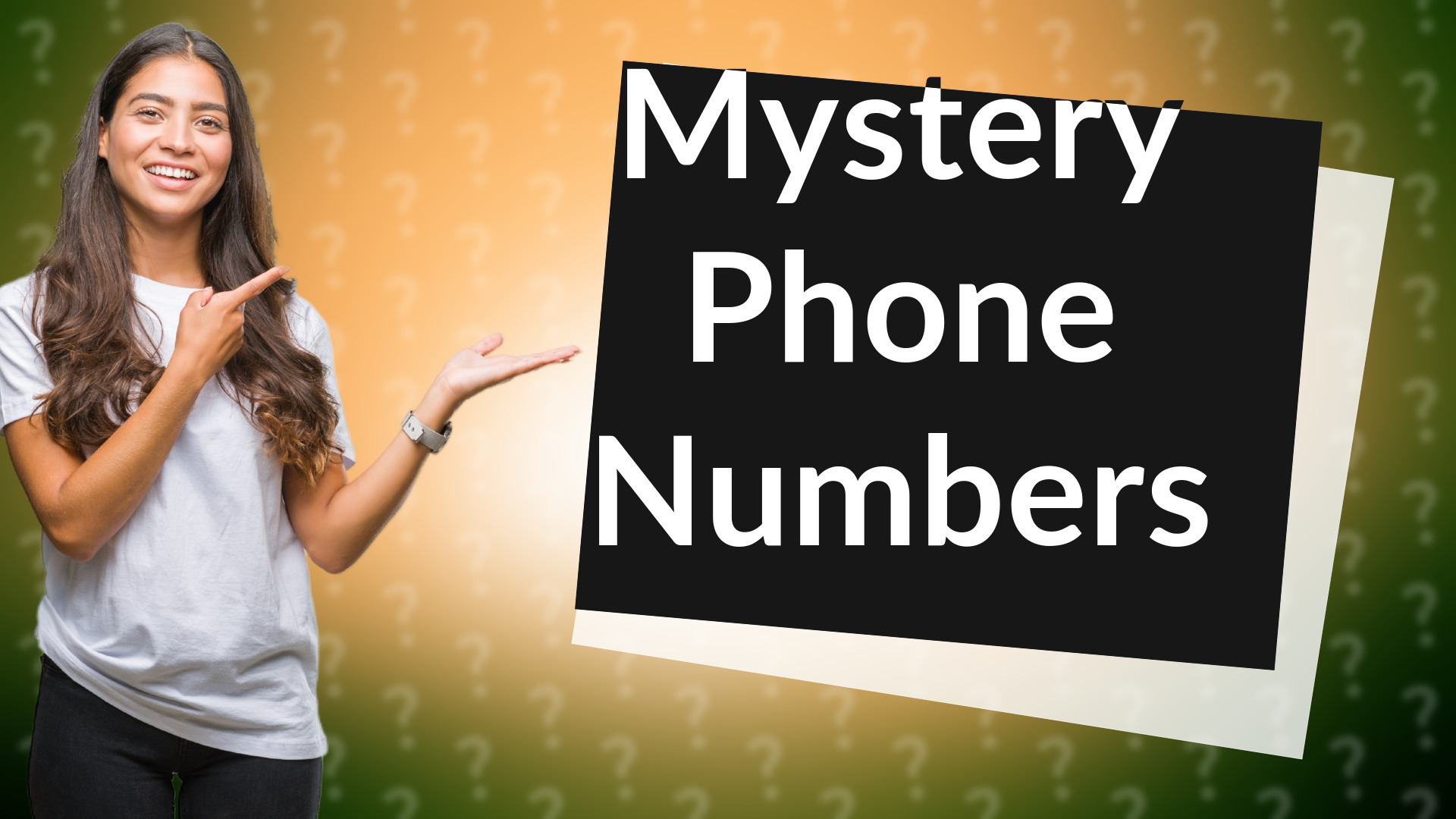 Mystery Phone Numbers