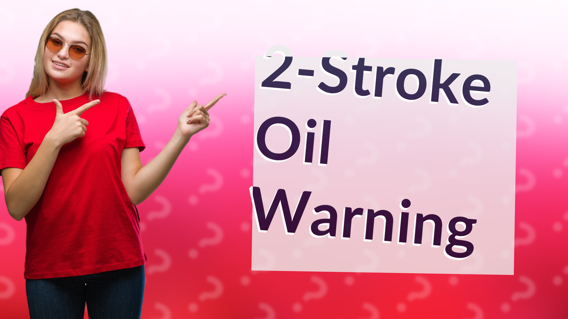 2-Stroke Oil Warning