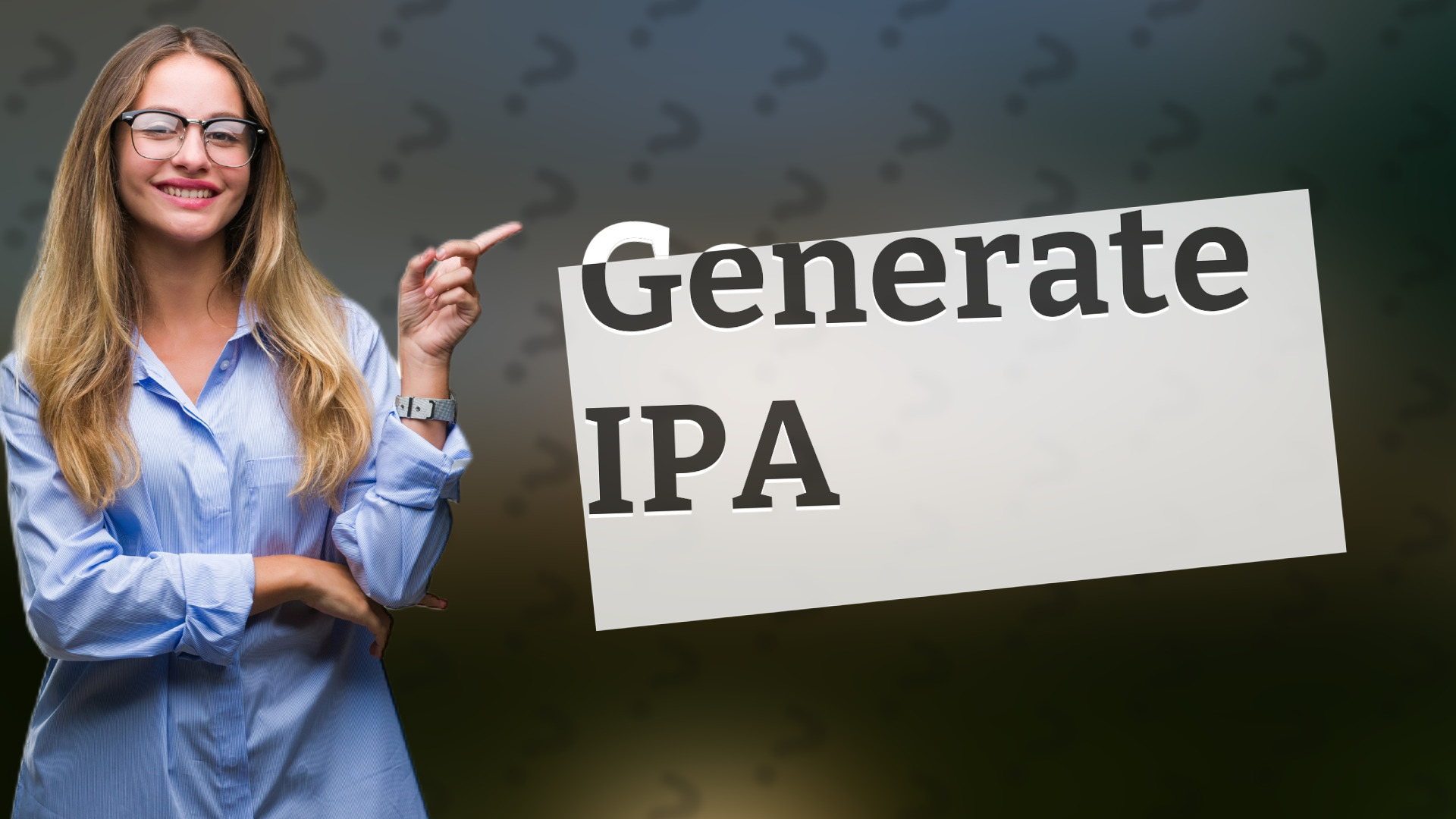 Generate IPA
