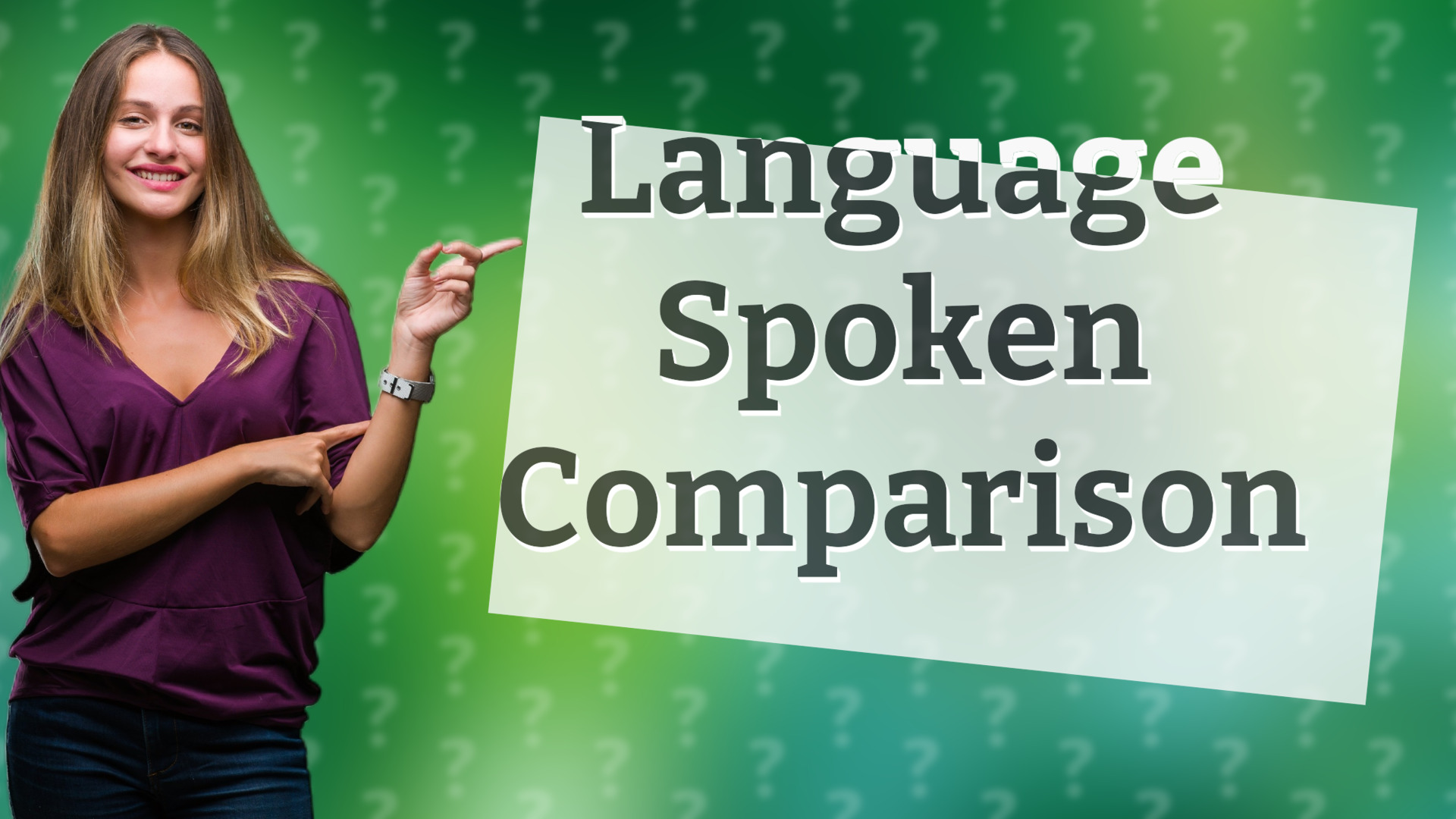 Language Spoken Comparison