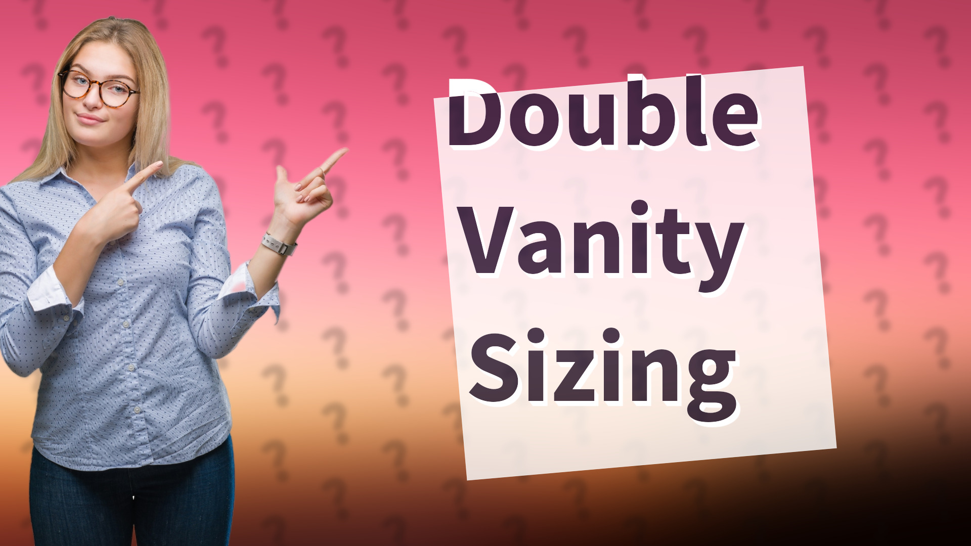 Double Vanity Sizing
