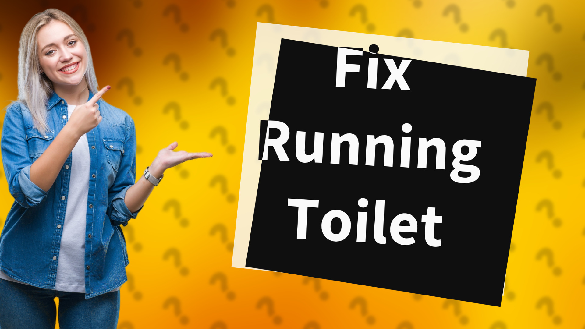 Fix Running Toilet