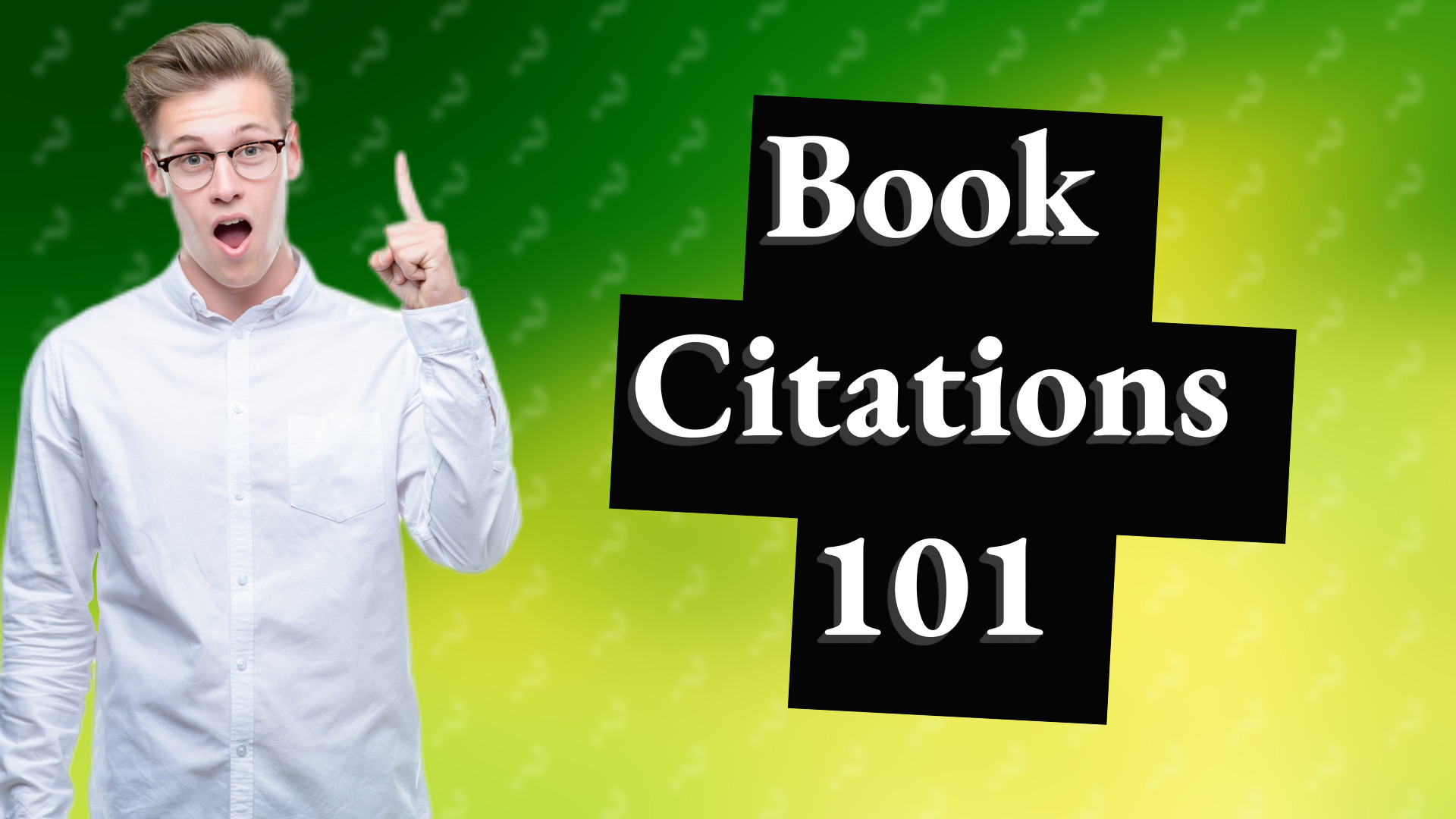 Book Citations 101