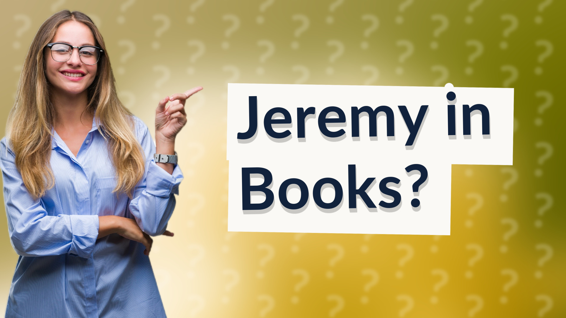 Jeremy in Books?