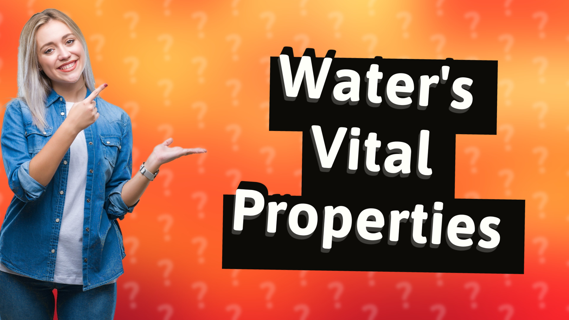 Water's Vital Properties