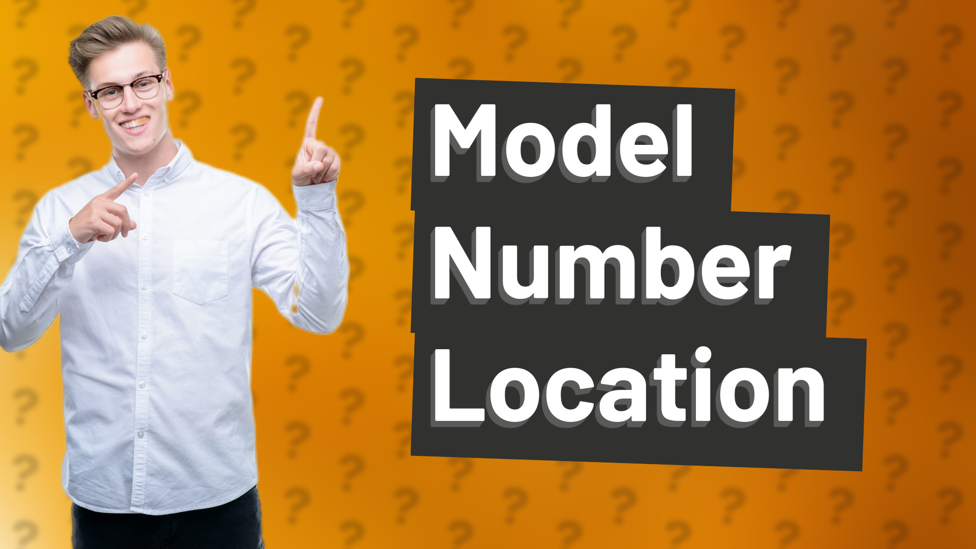 Model Number Location