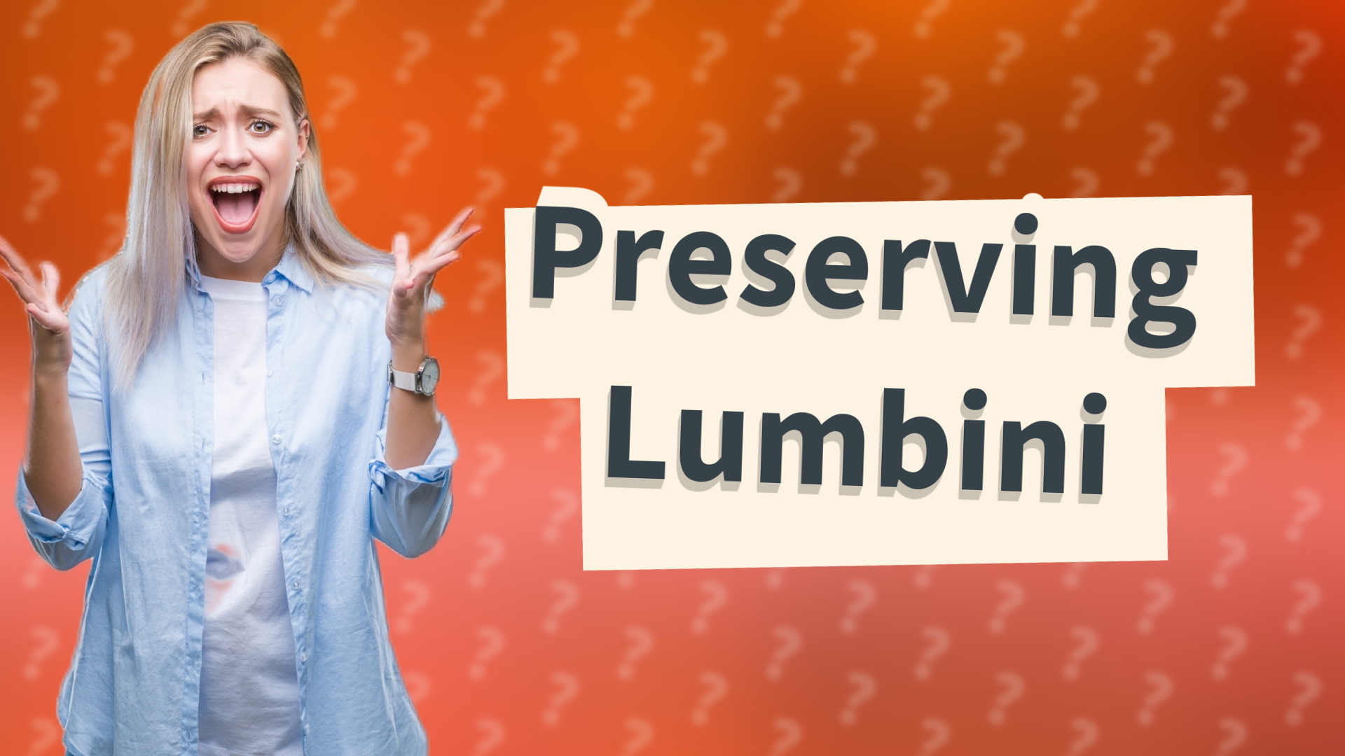 Preserving Lumbini