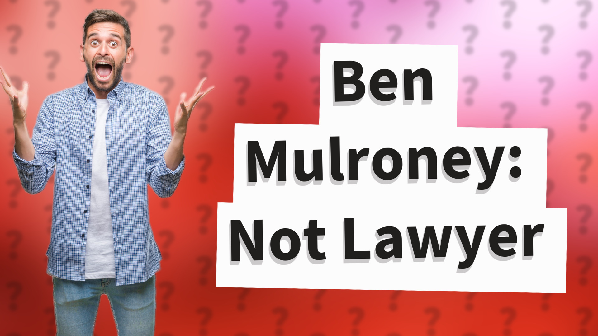 Ben Mulroney: Not Lawyer