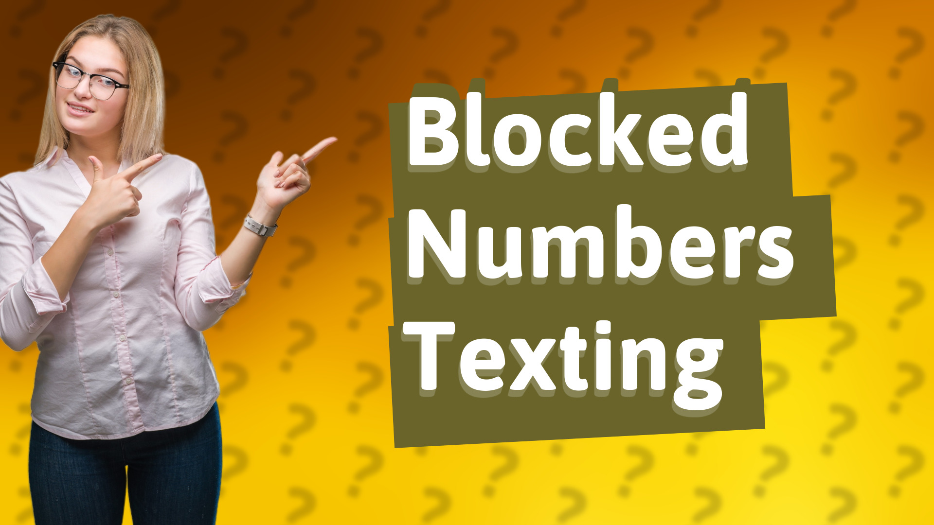 Blocked Numbers Texting