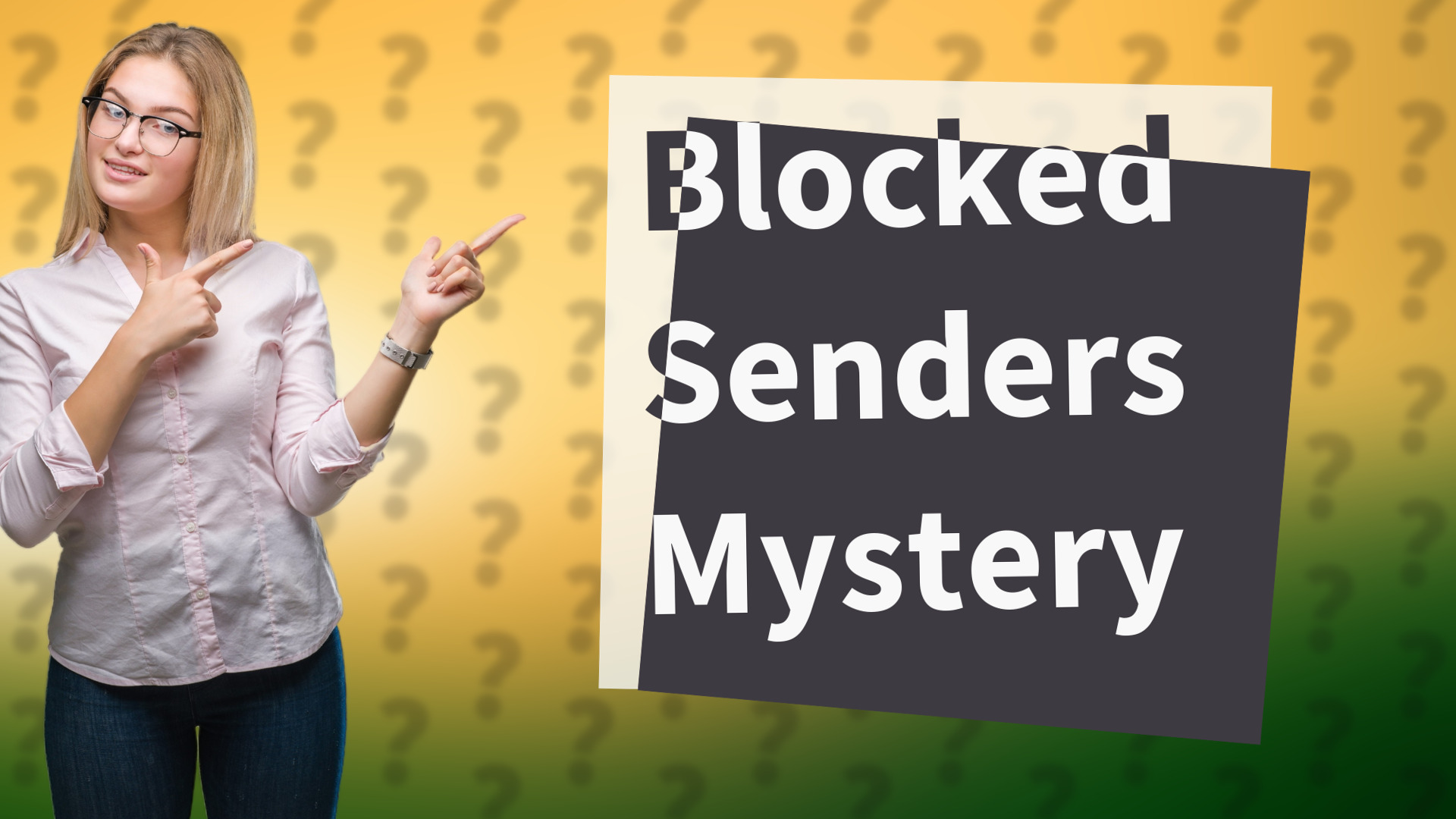 Blocked Senders Mystery