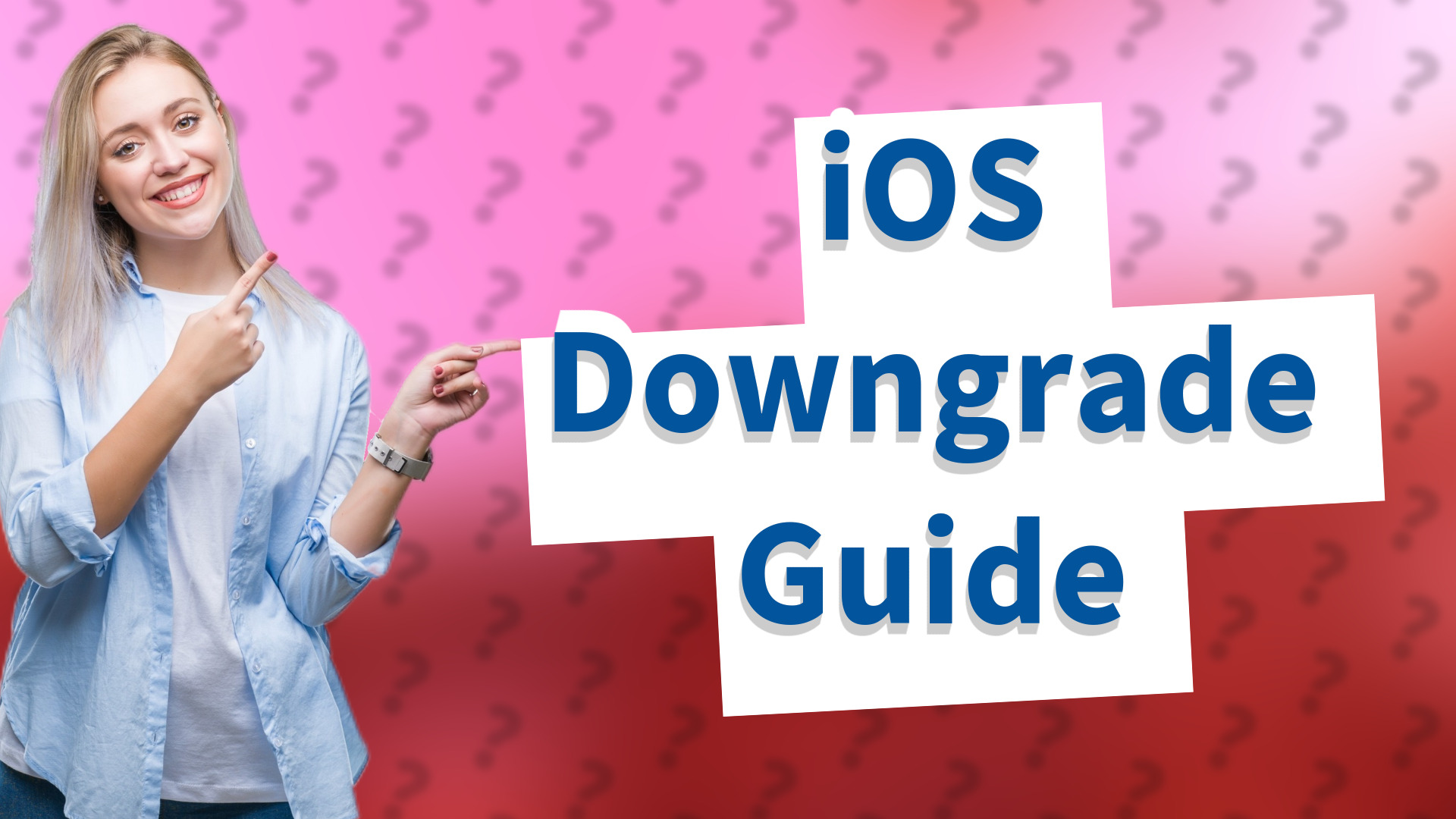 iOS Downgrade Guide