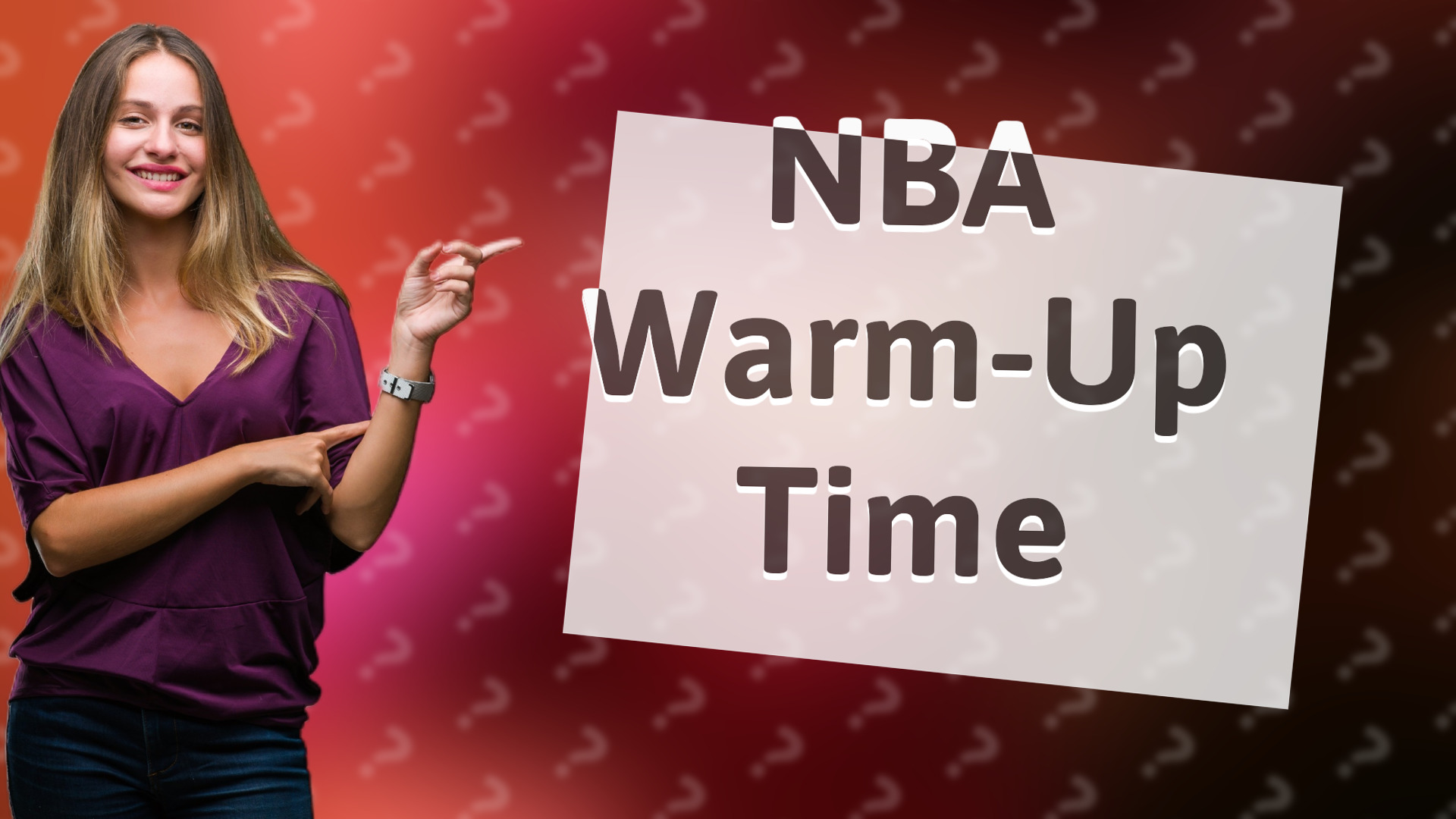 NBA Warm-Up Time