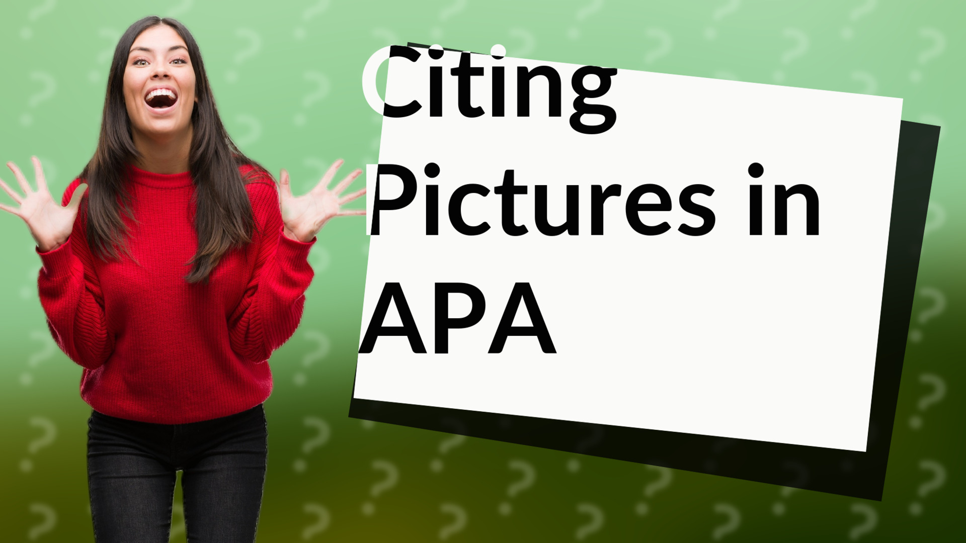 Citing Pictures in APA