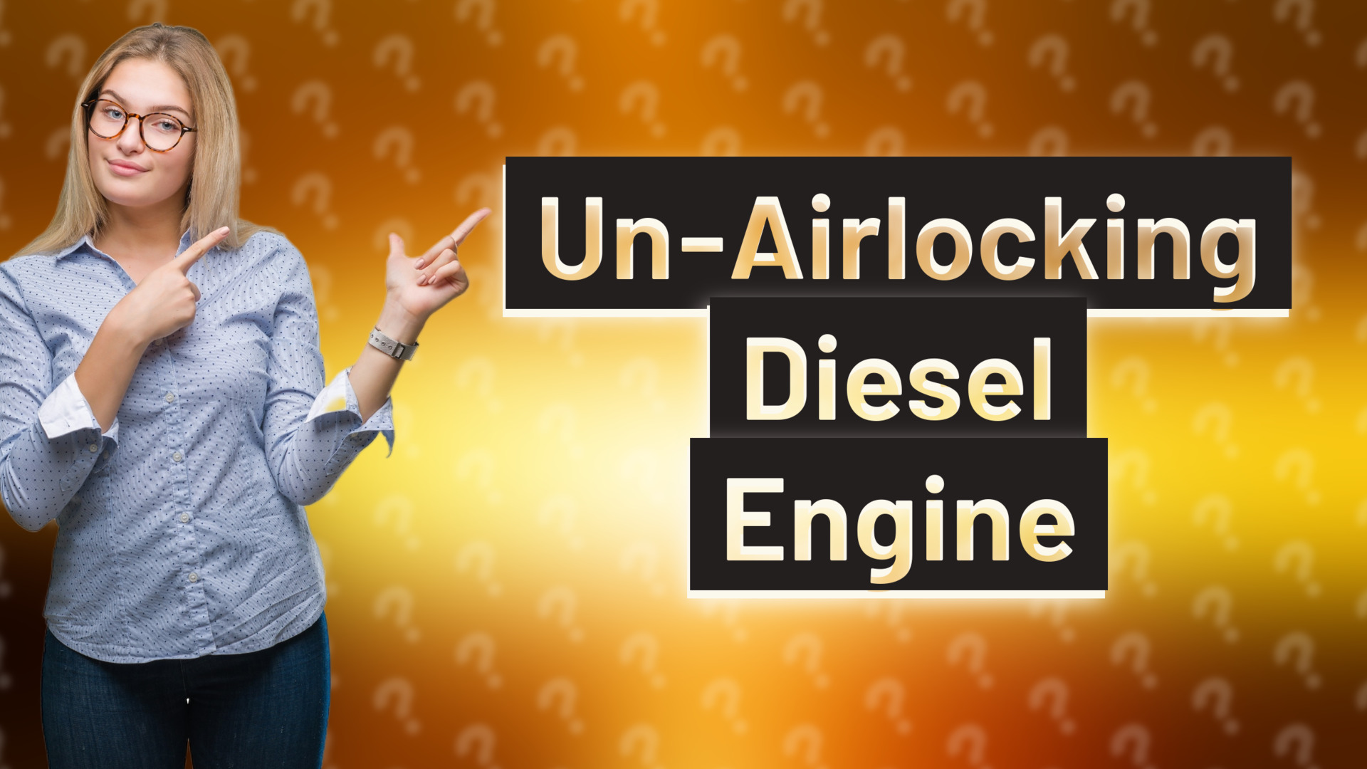 Un-Airlocking Diesel Engine