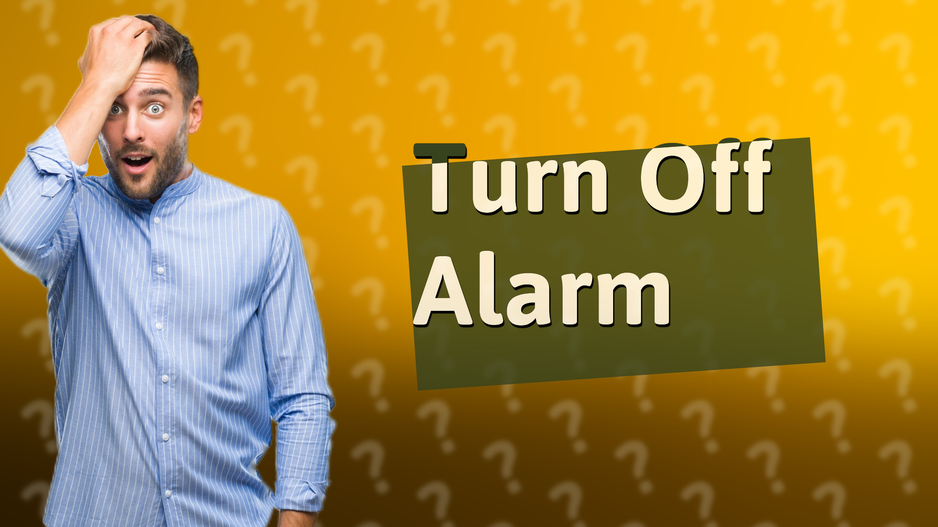 Turn Off Alarm