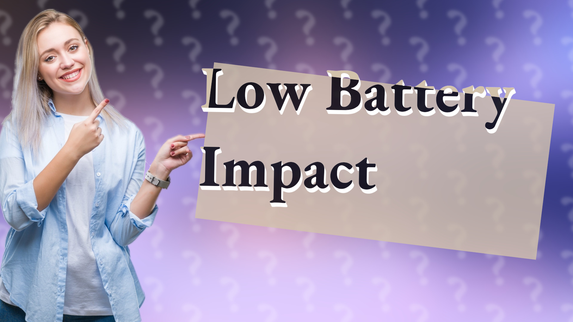 Low Battery Impact