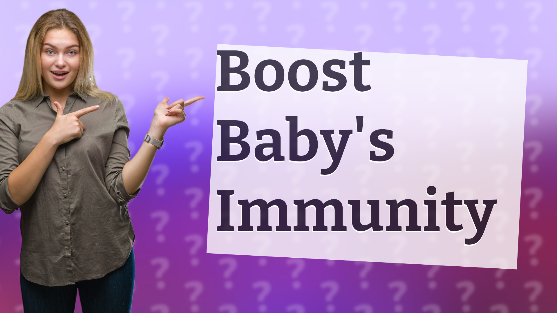 Boost Baby's Immunity
