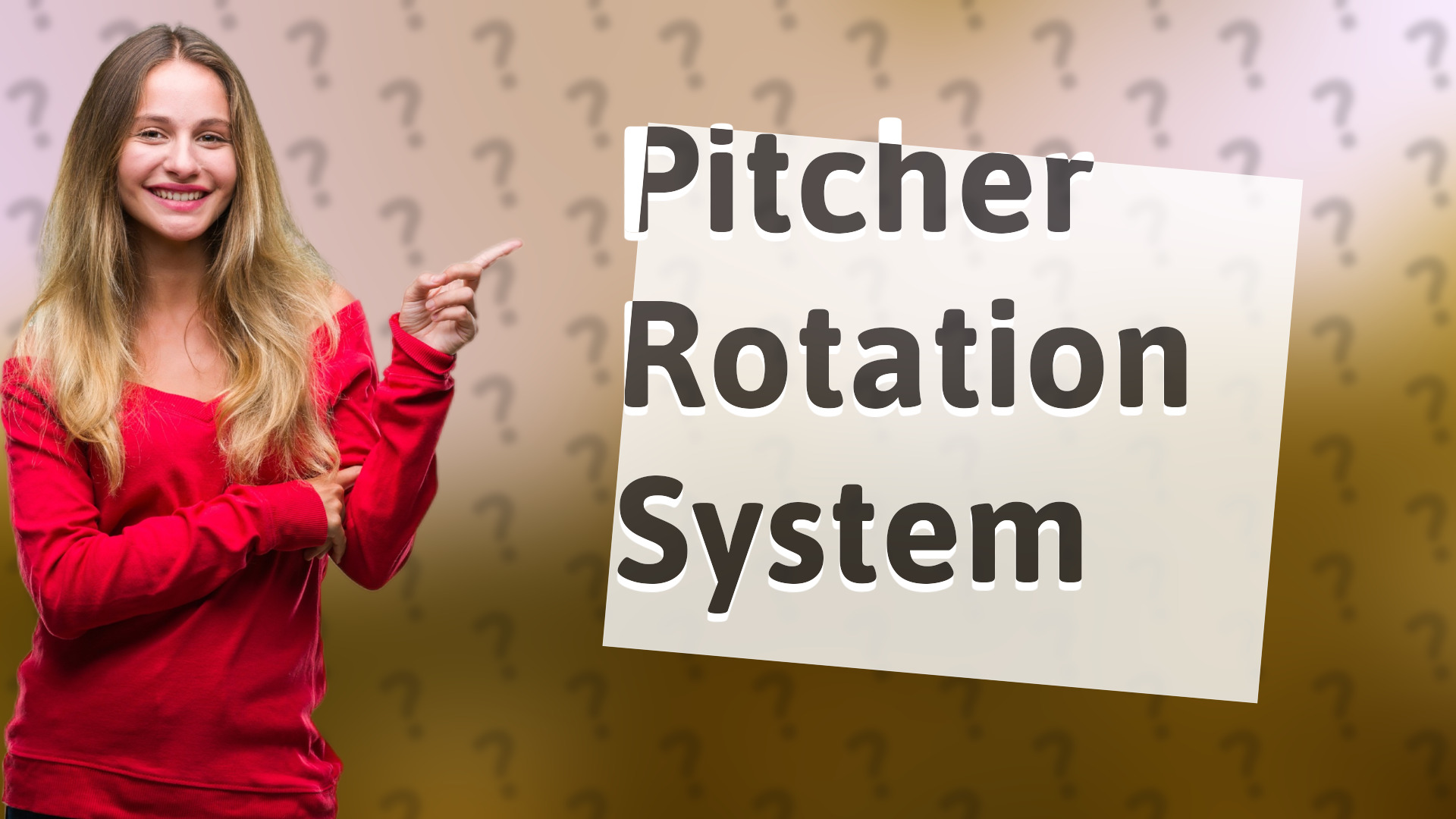 Pitcher Rotation System