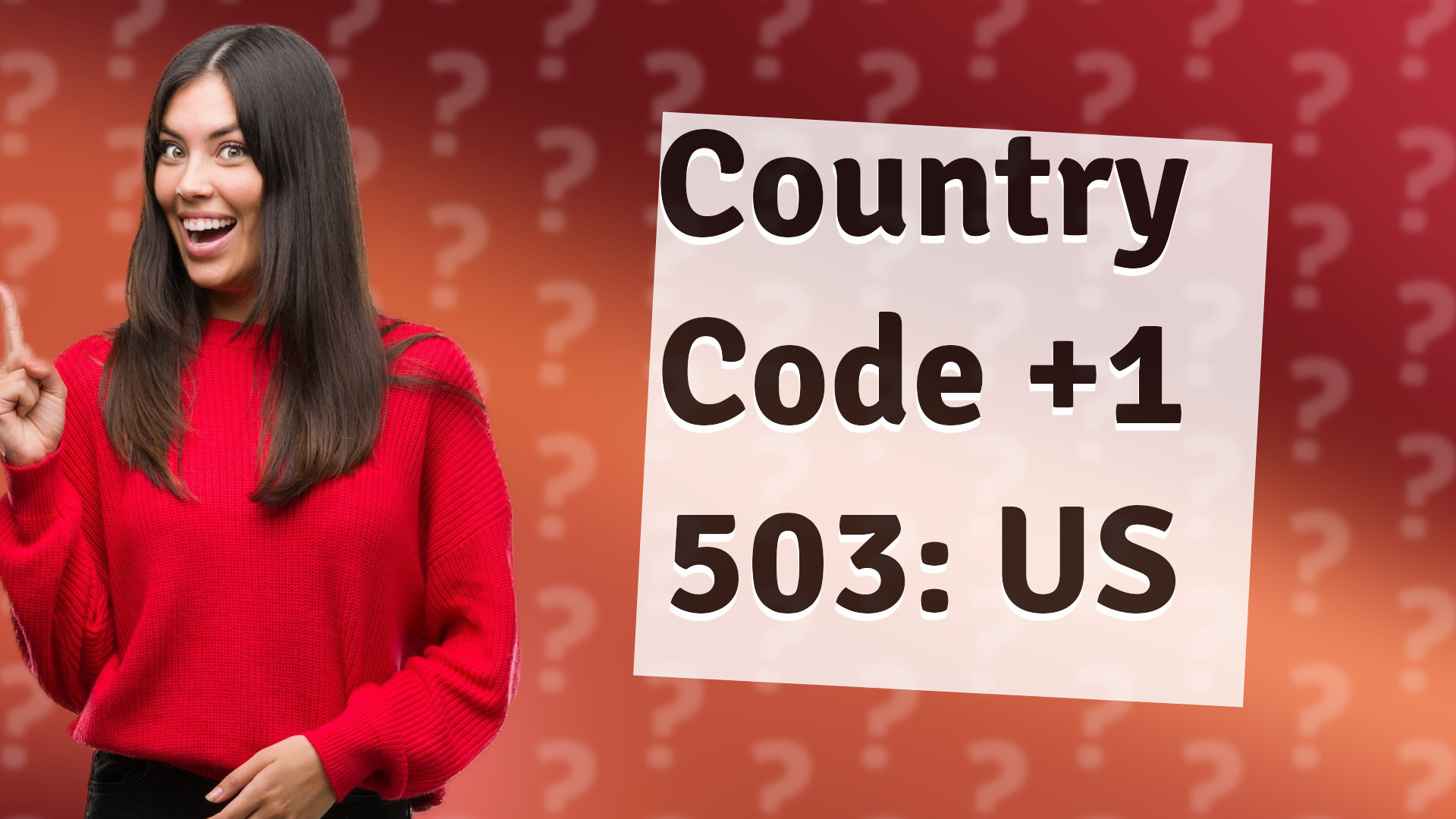 Country Code +1 503: US
