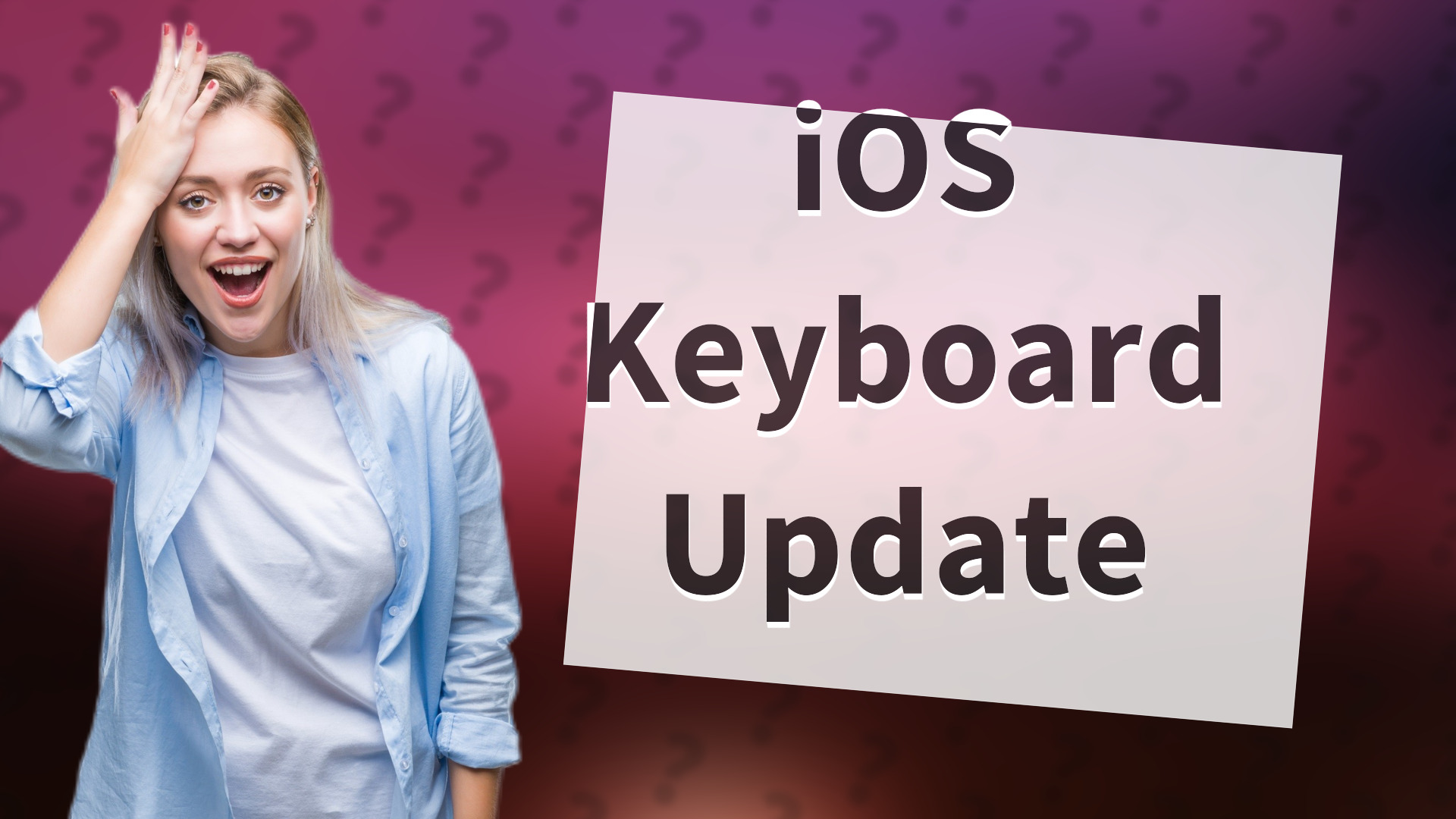 iOS Keyboard Update