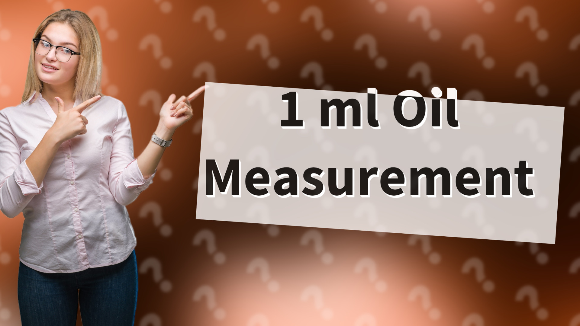1 ml Oil Measurement