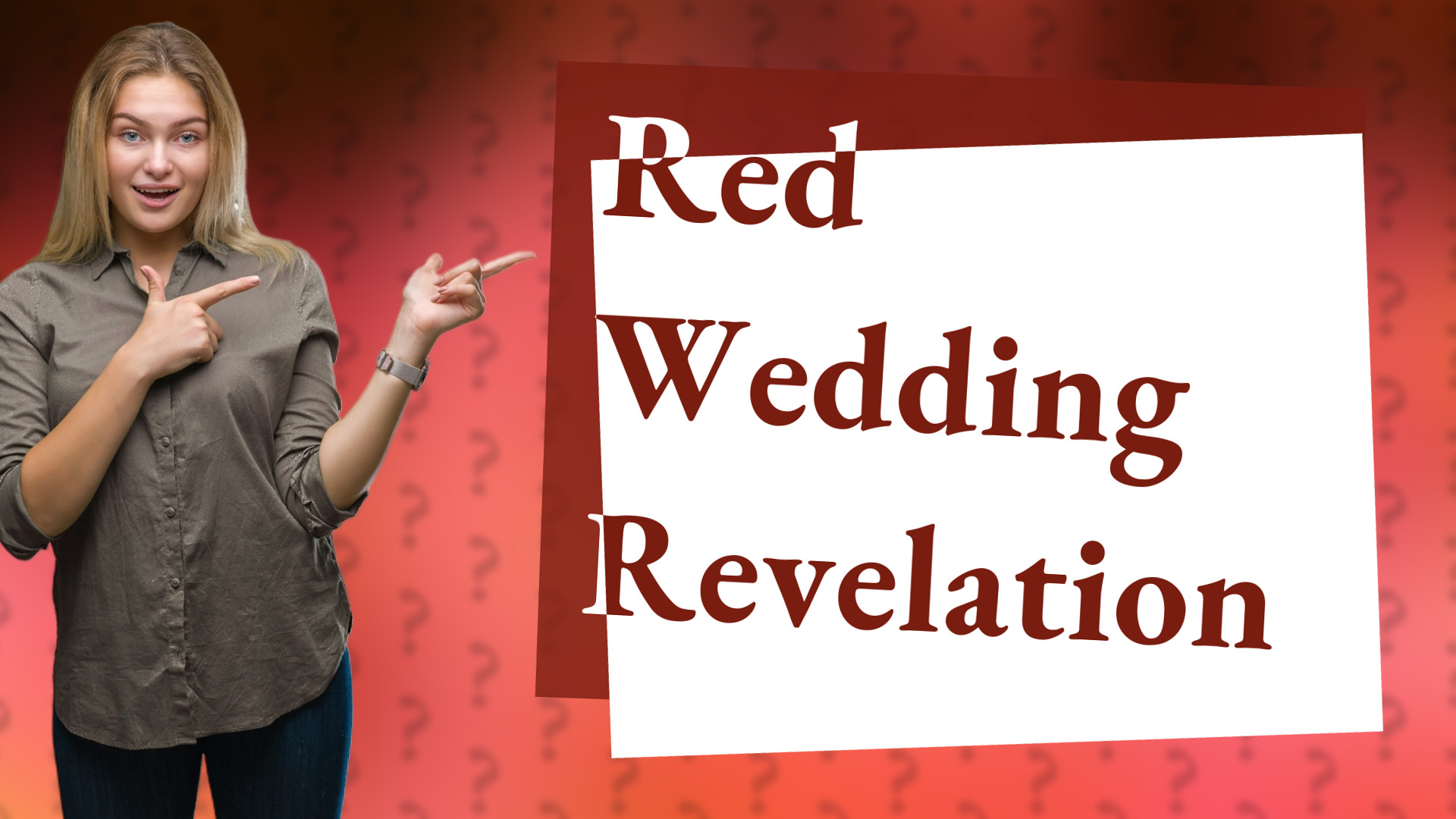 Red Wedding Revelation