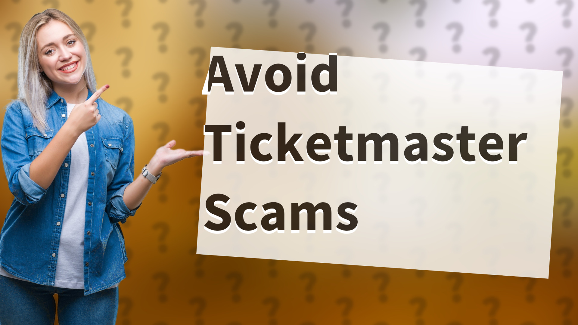 Avoid Ticketmaster Scams