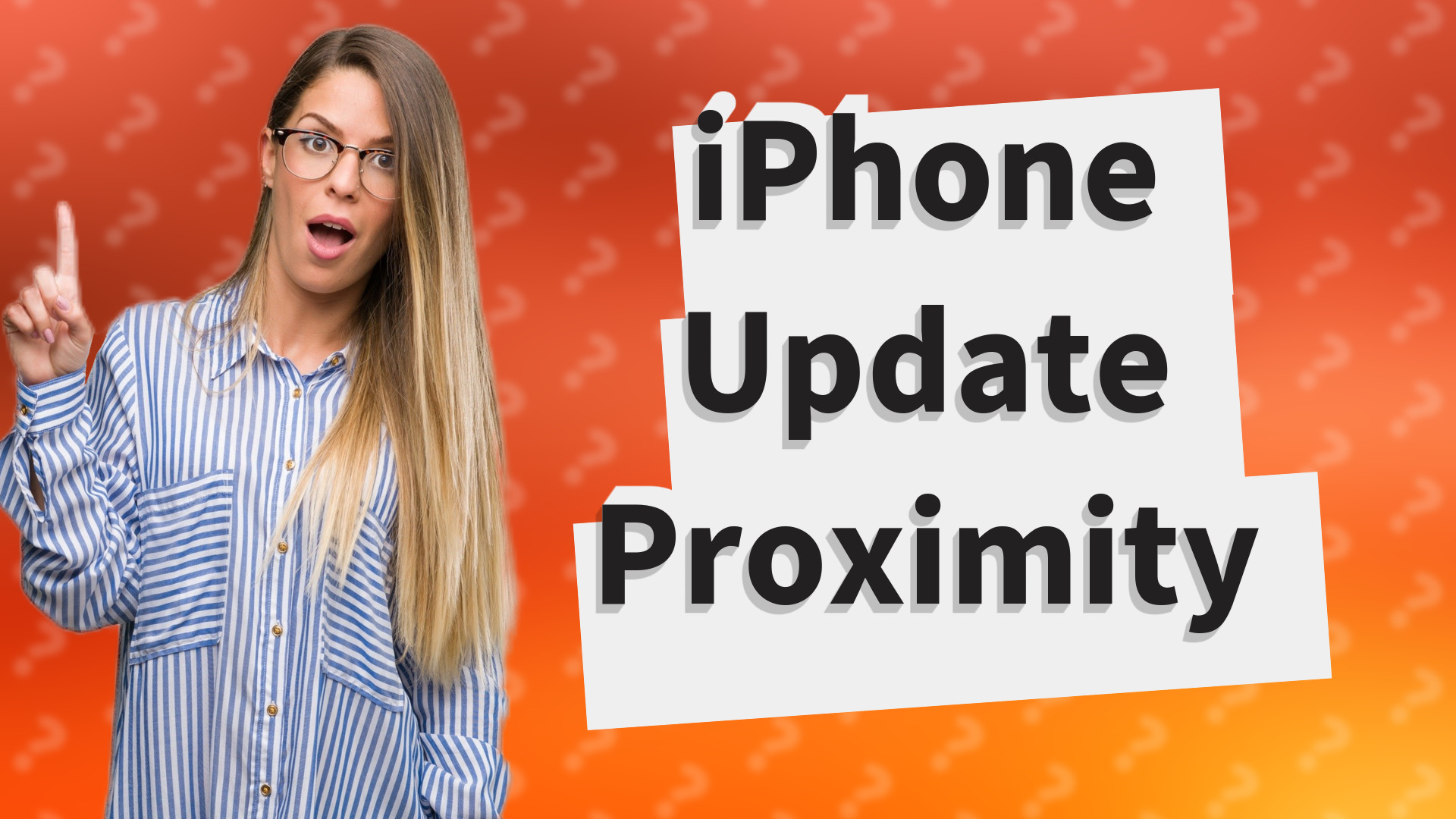 iPhone Update Proximity