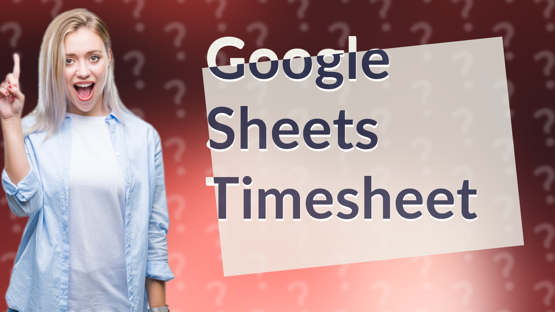 Google Sheets Timesheet