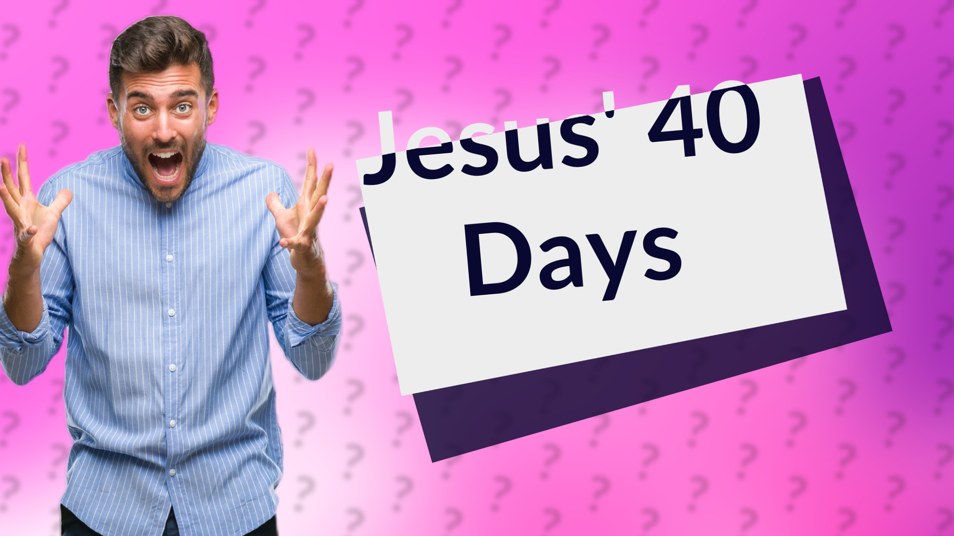 Jesus' 40 Days
