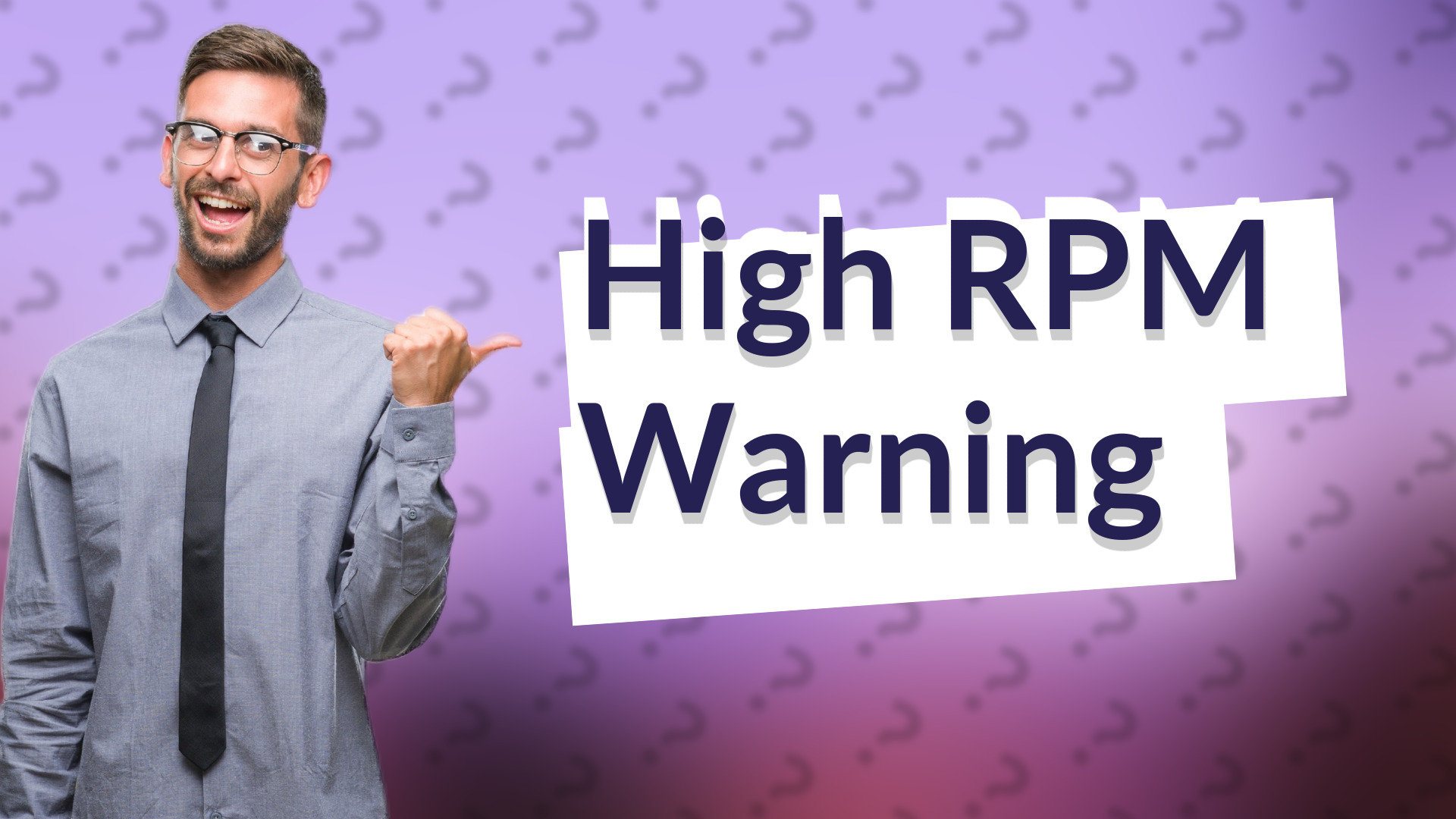 High RPM Warning
