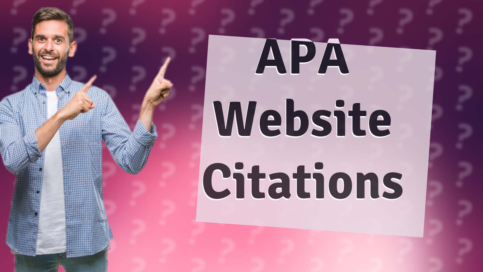 APA Website Citations