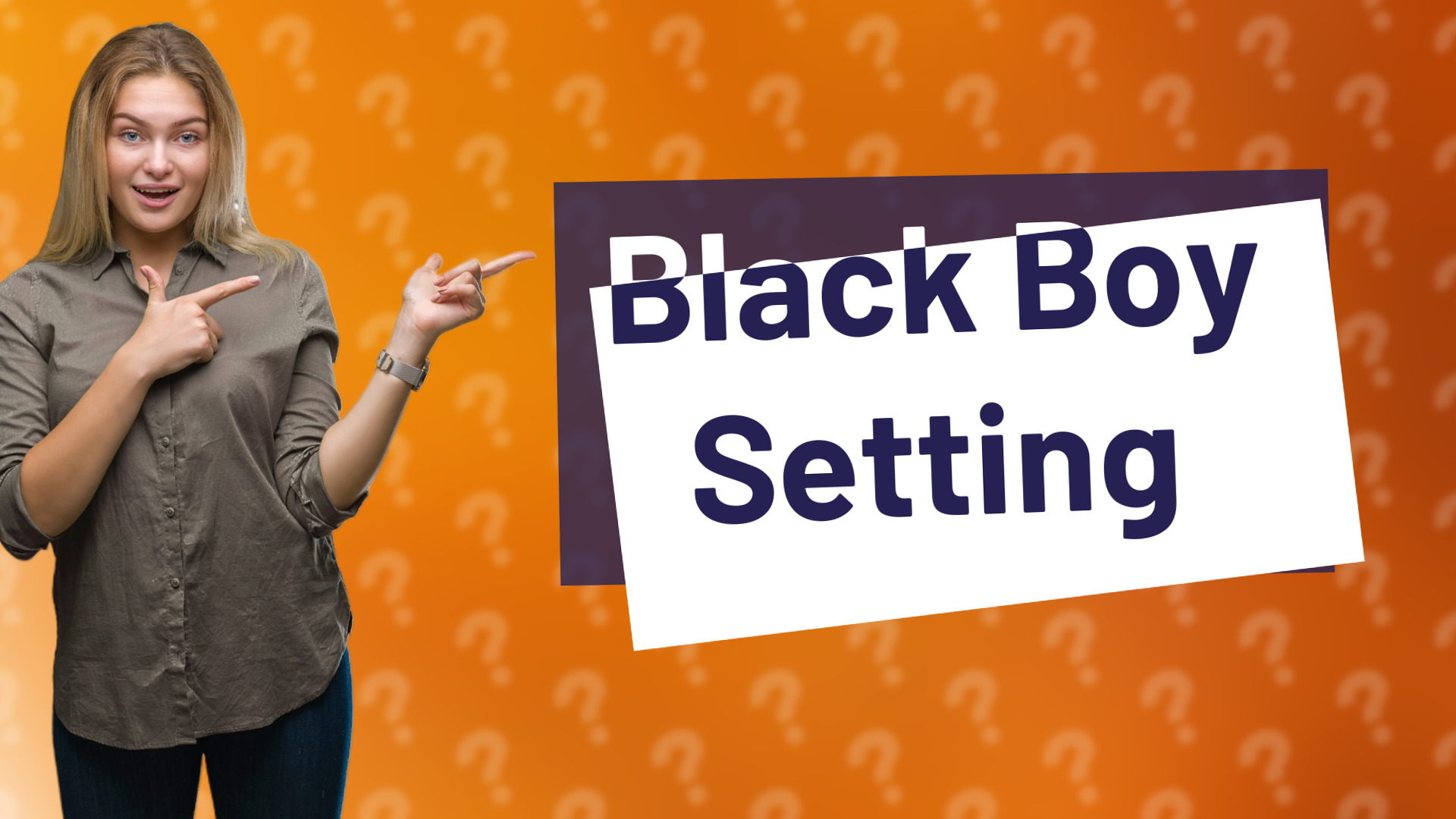 Black Boy Setting