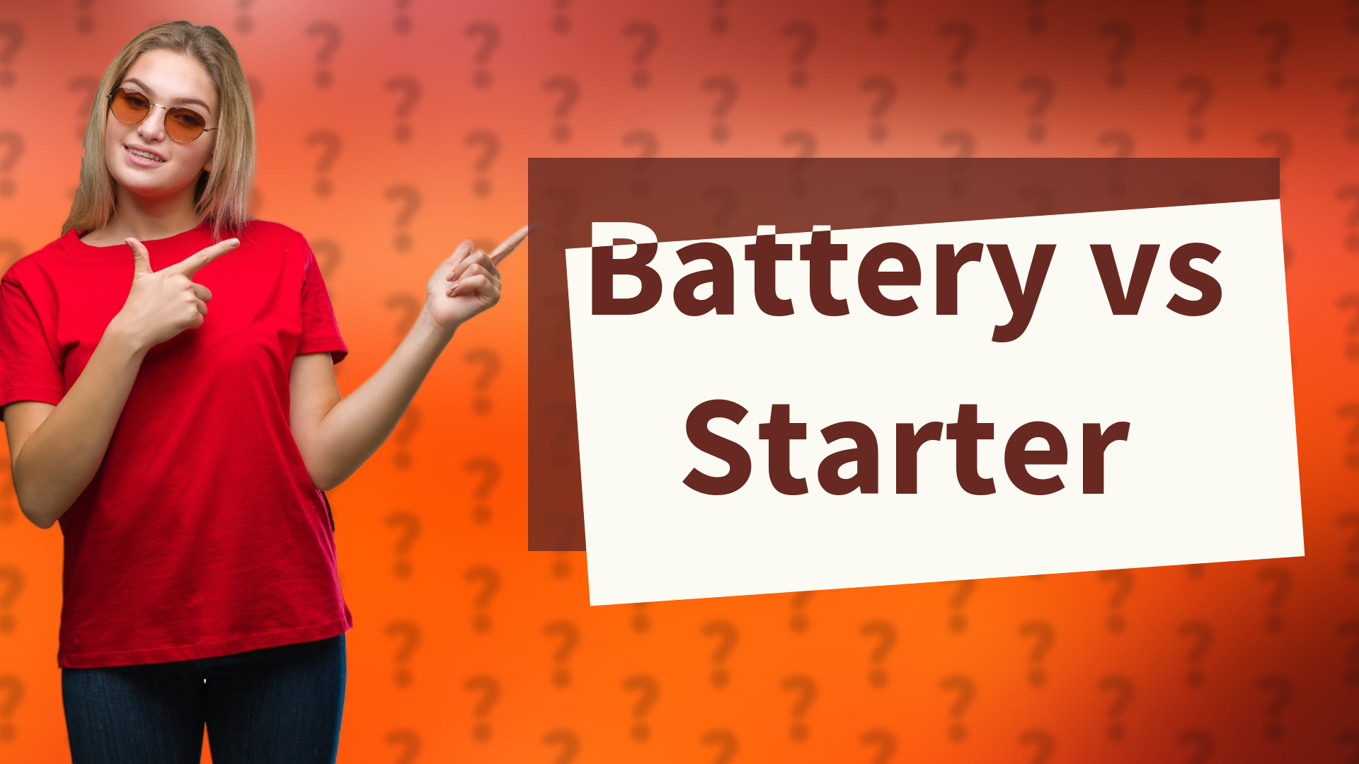 Battery vs Starter